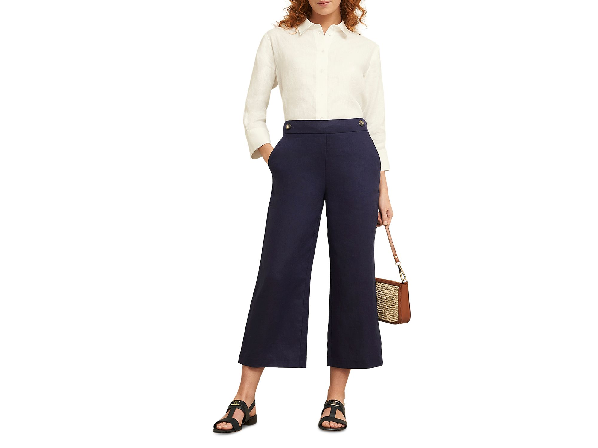 Josephine Linen Wide Leg Pants — Image 5