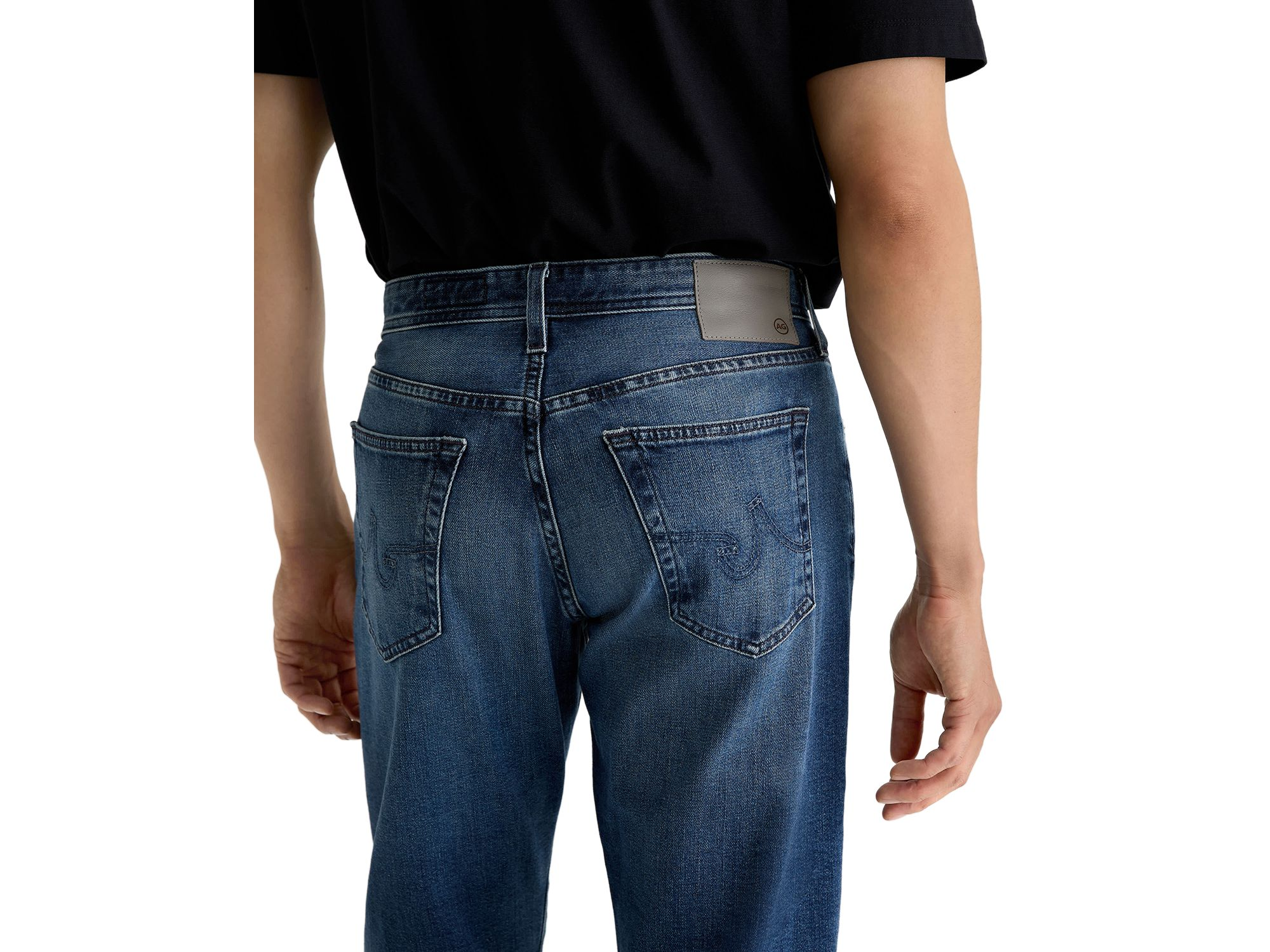 Protege Classic Straight Fit Jeans in Palms Blue — Image 3