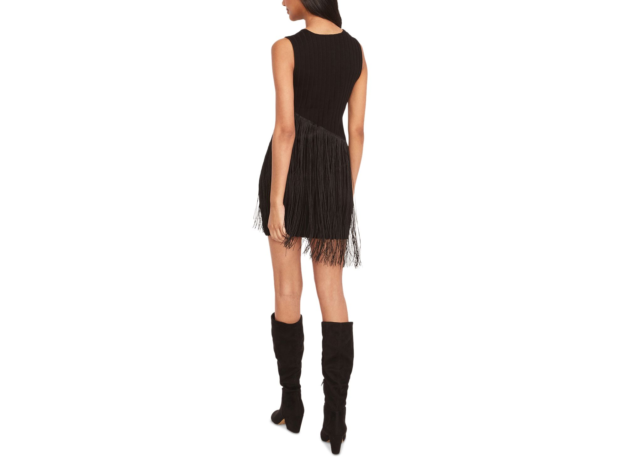 Fringe Trim Mini Dress — Image 3
