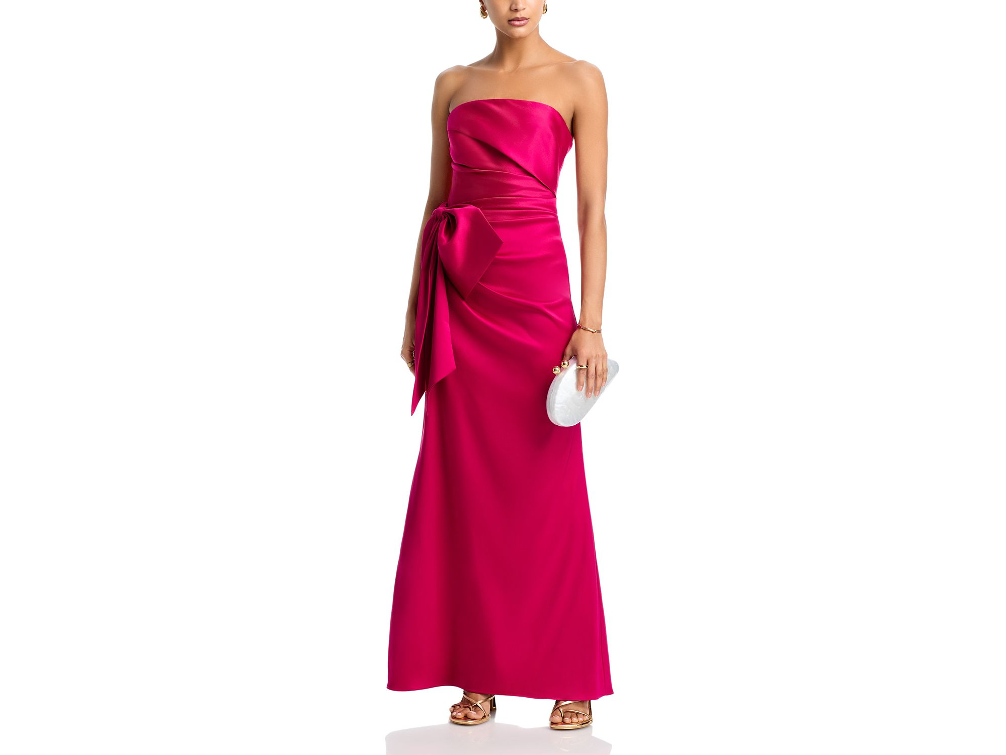Mikado Strapless Dress - Exclusive — Image 3