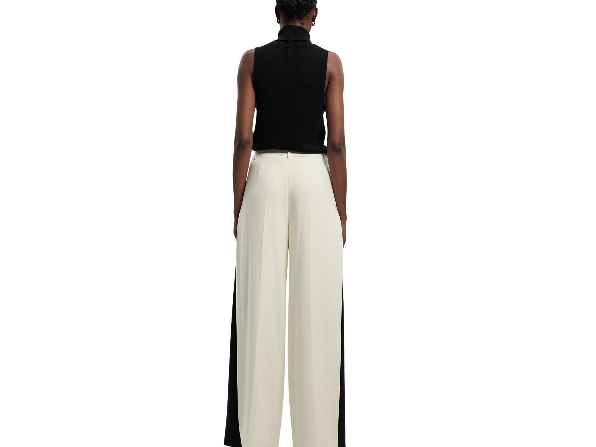 Contrast Colour Wide Leg Trouser — Image 4