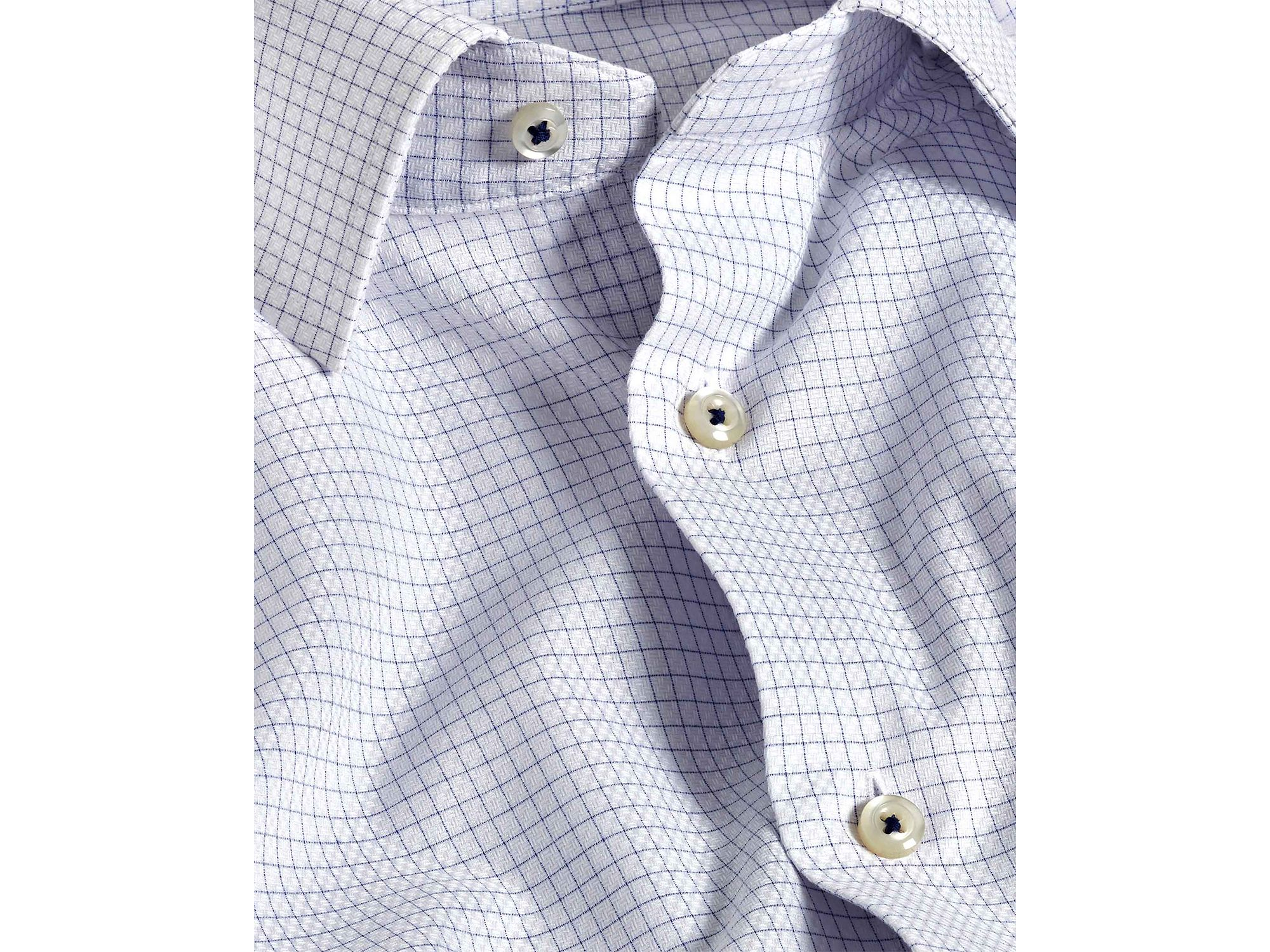 Trim Fit Printed Dobby Dress Shirt — Image 3