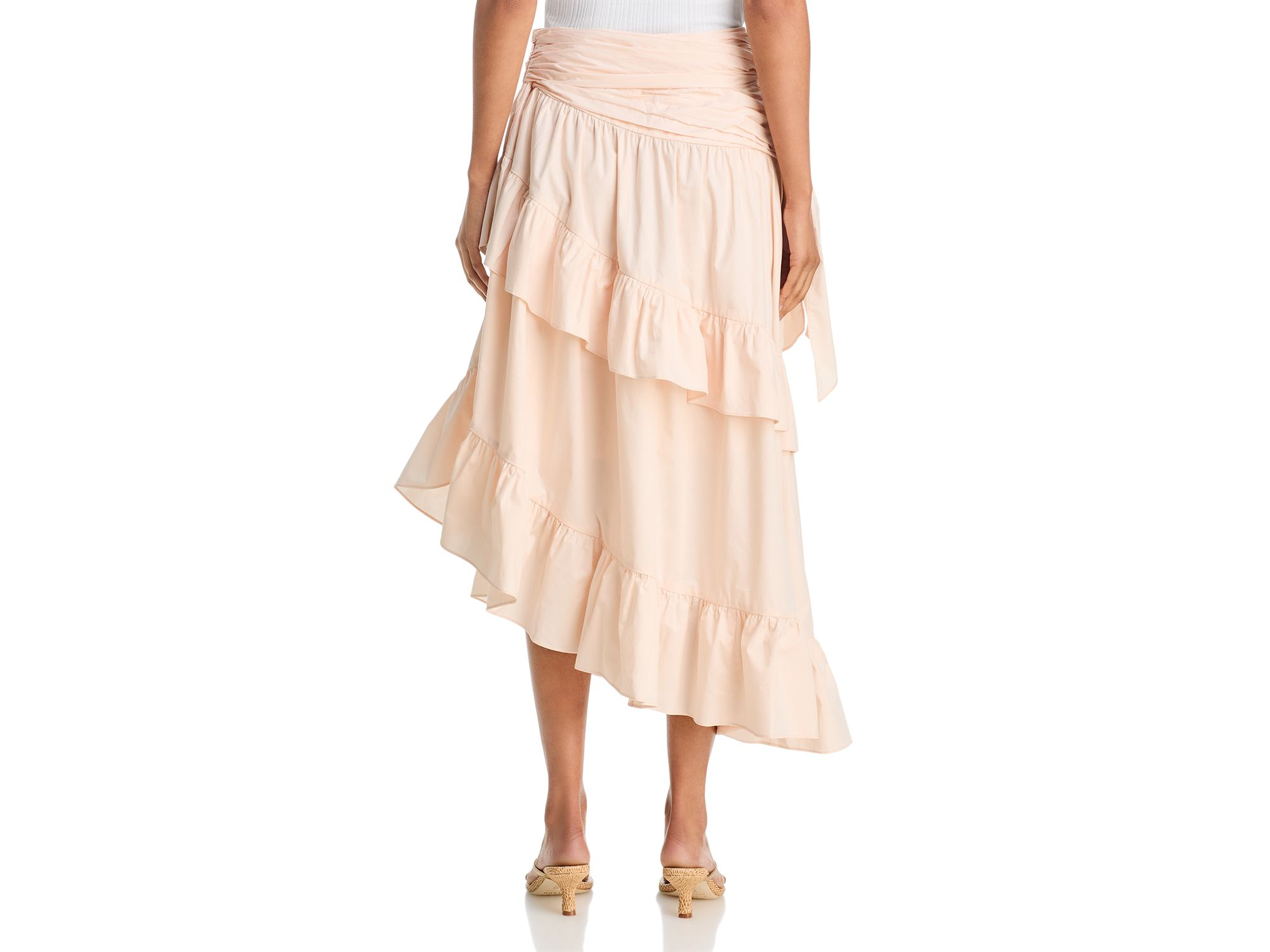 Asymmetric Ruffle Trim Skirt - Exclusive — Image 3