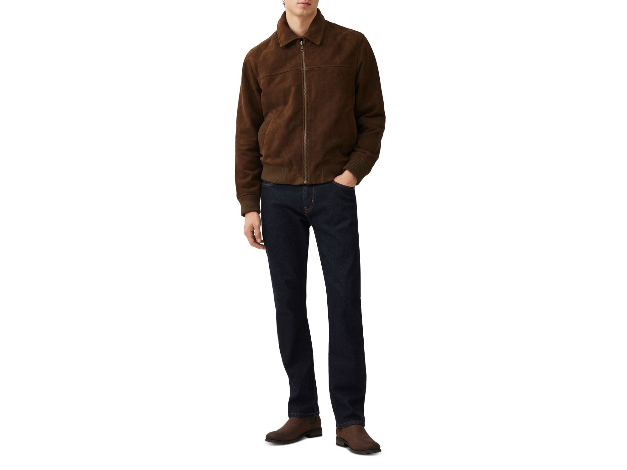 Redvale Zip Front Suede Jacket — Image 3