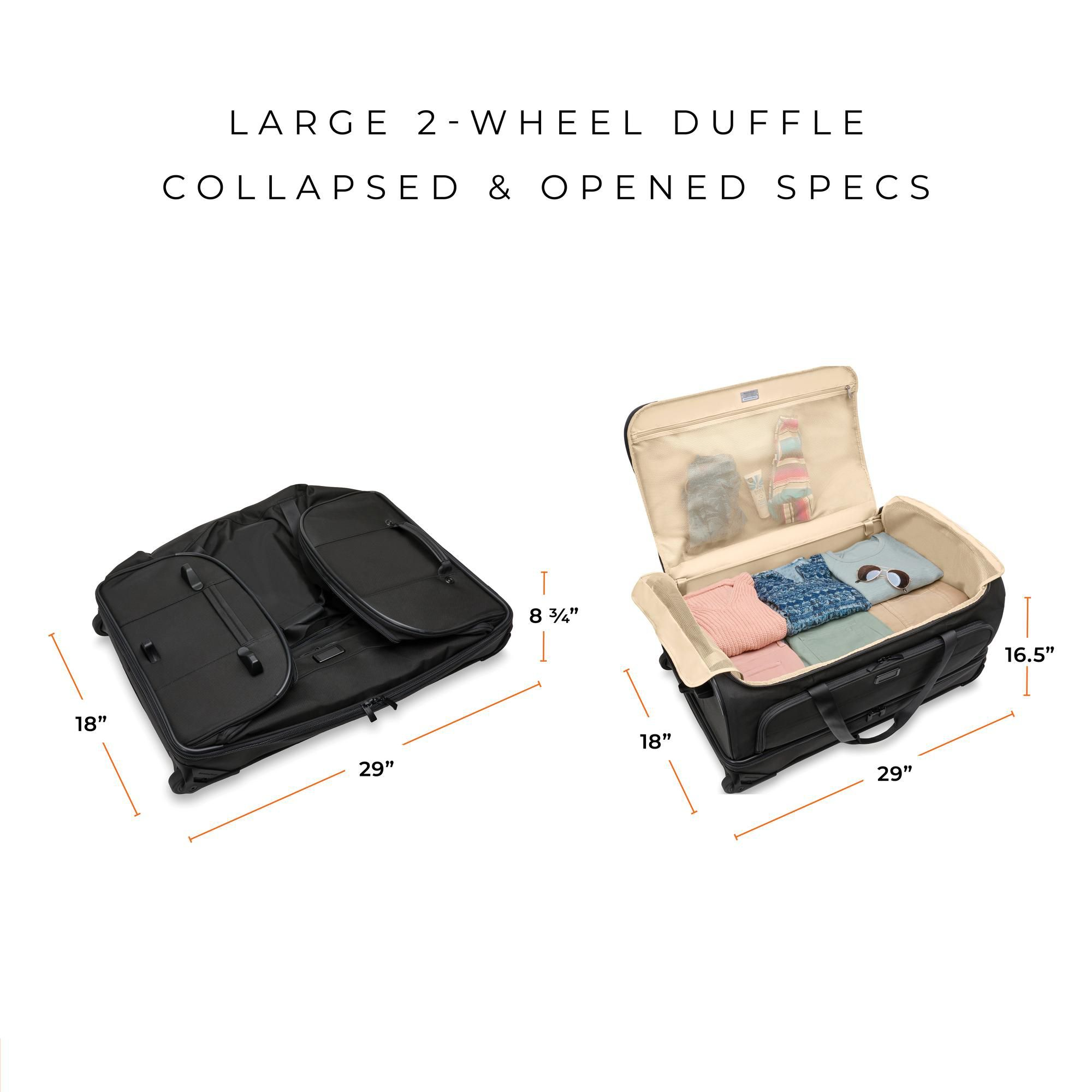 Baseline Large 2 Wheel Duffel Bag — Image 11