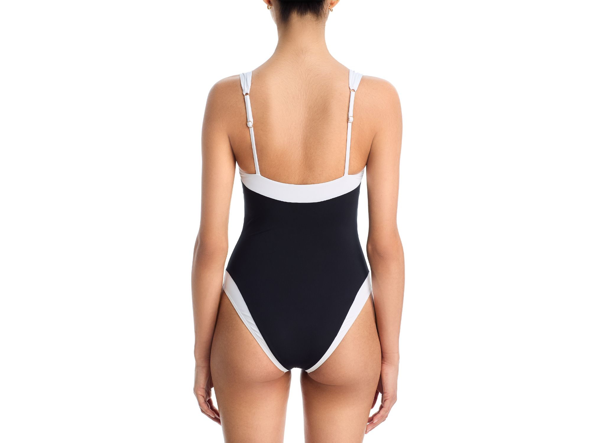 Colorblocked One Piece Swimsuit - Exclusive — Image 3