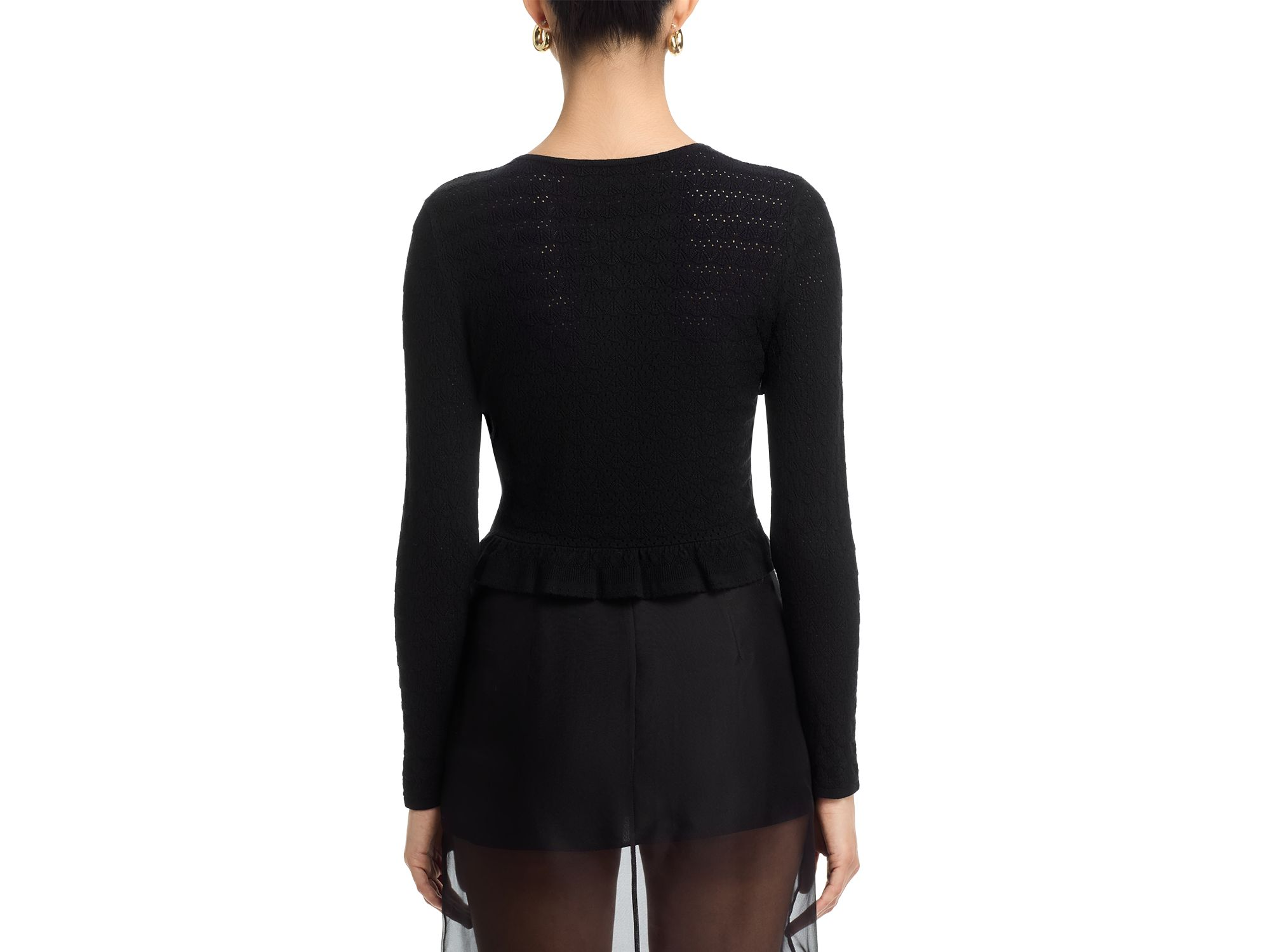 Pointelle Cardigan Sweater - Exclusive — Image 3