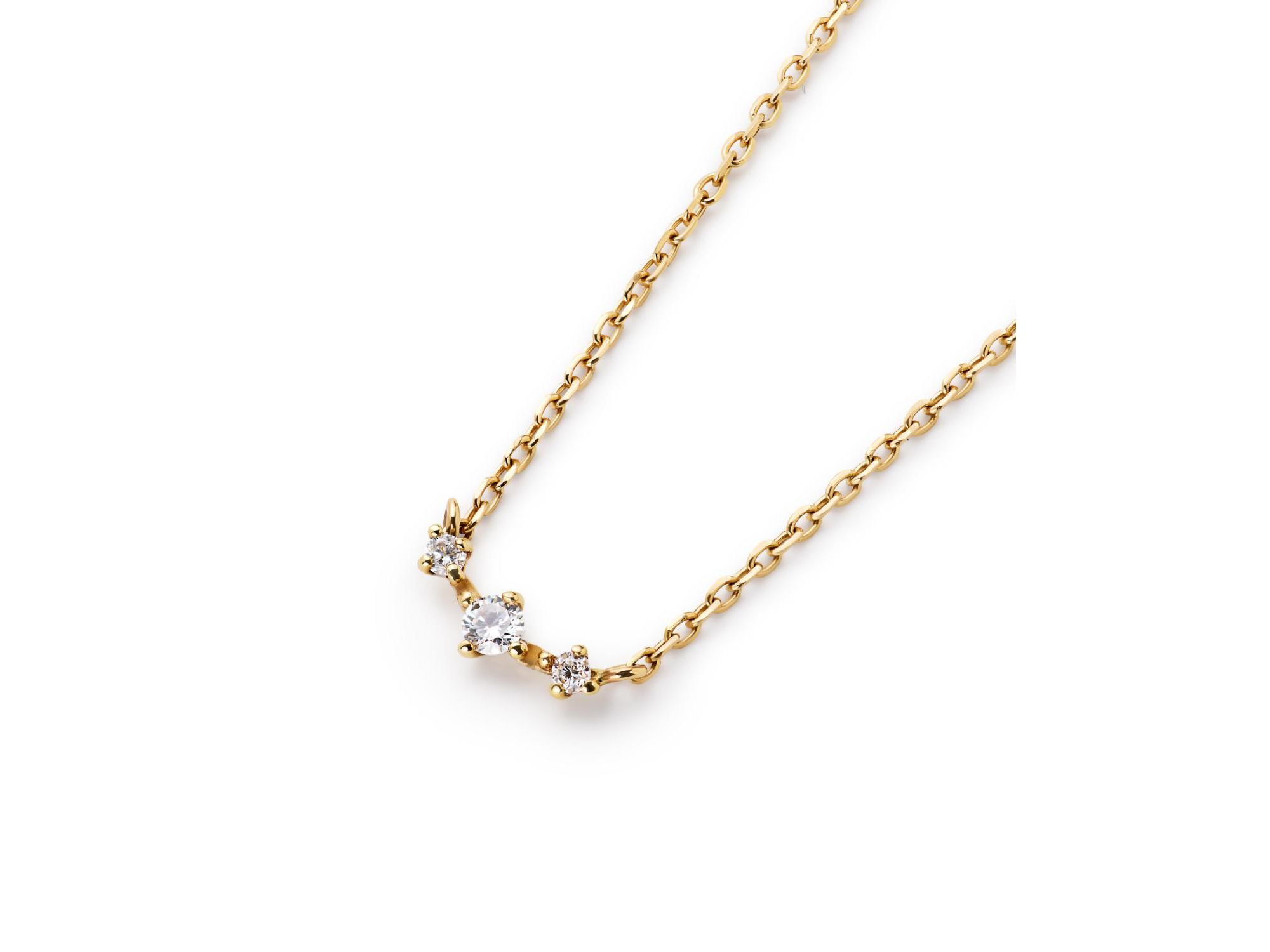Triple Lab-Grown Diamond Necklace — Image 4