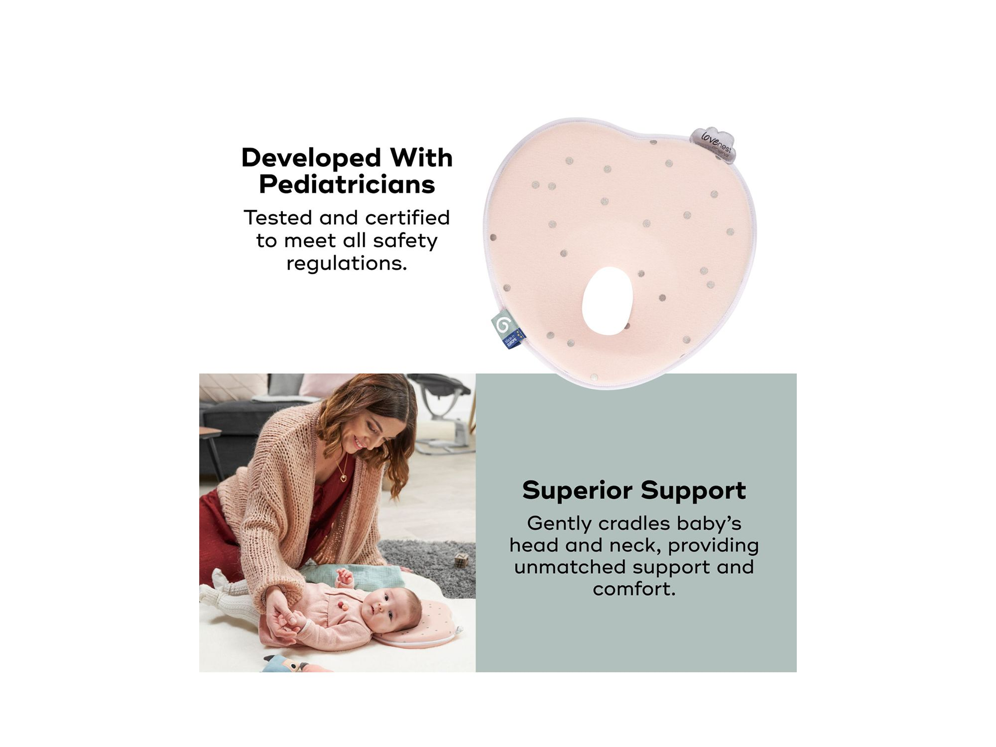 Lovenest Pinkie Head Support Pillow - Baby — Image 9