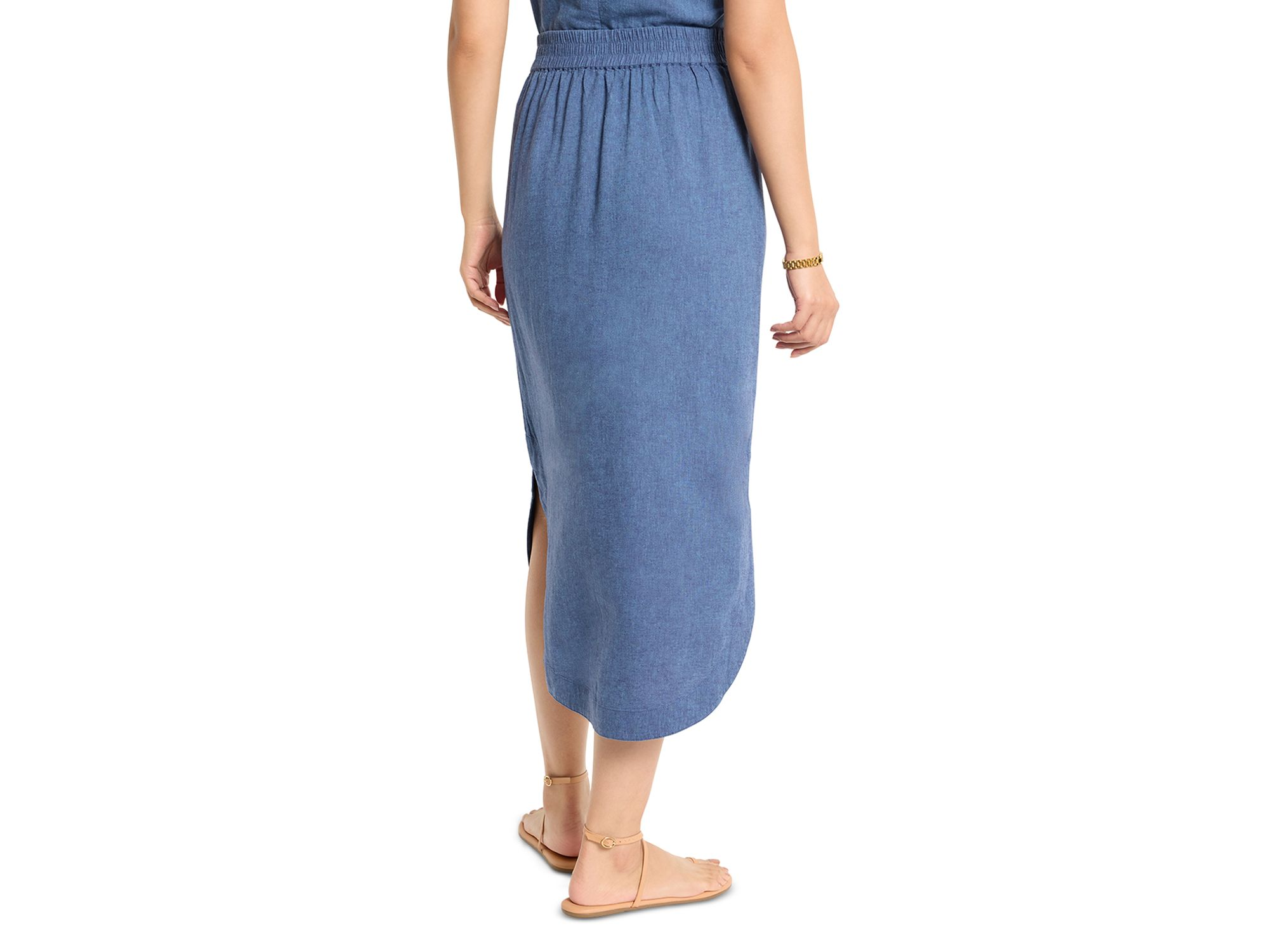 Rumba Linen Dip Skirt — Image 3