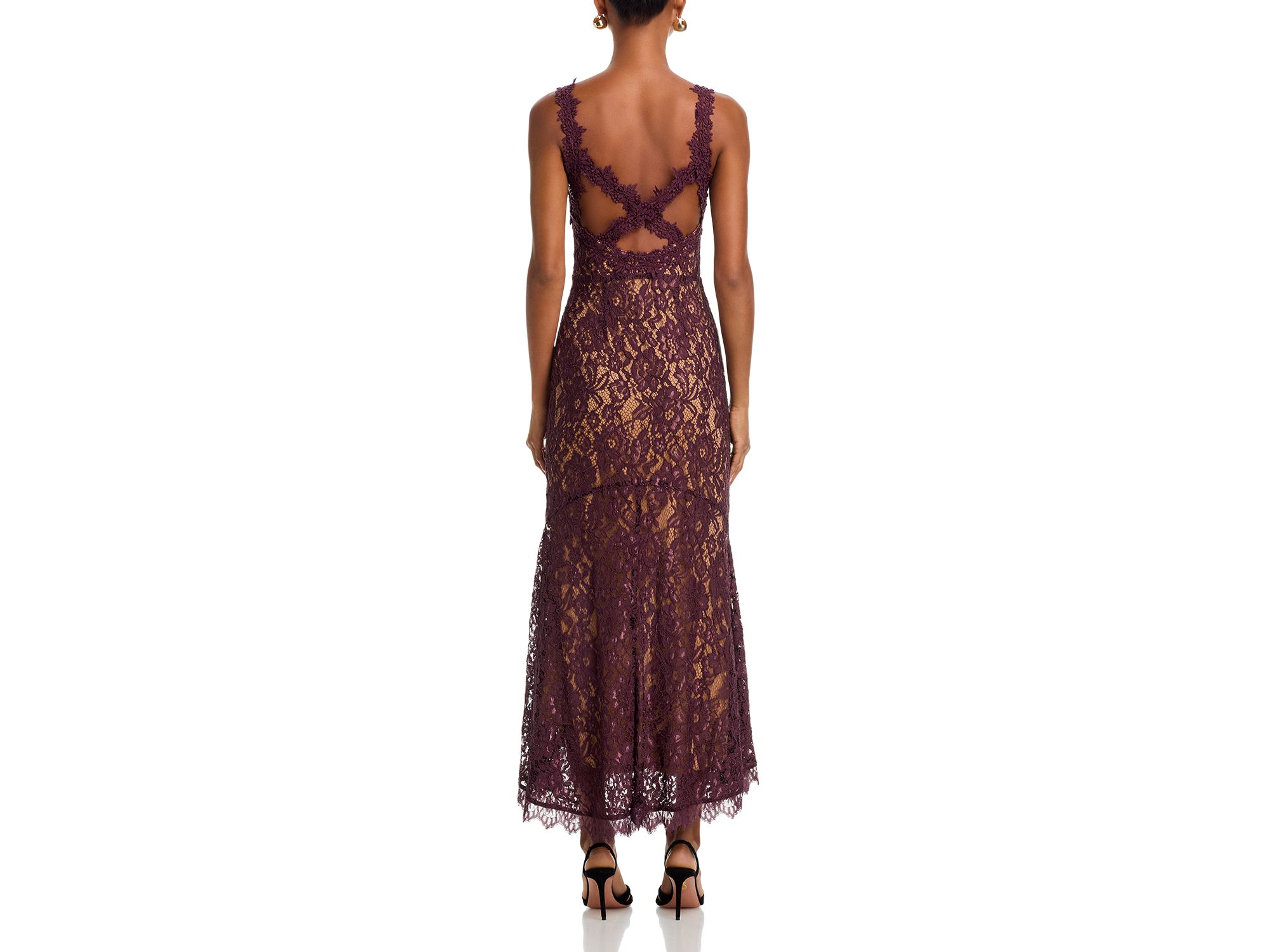 Stretch Lace Tank Maxi Dress - Exclusive — Image 4