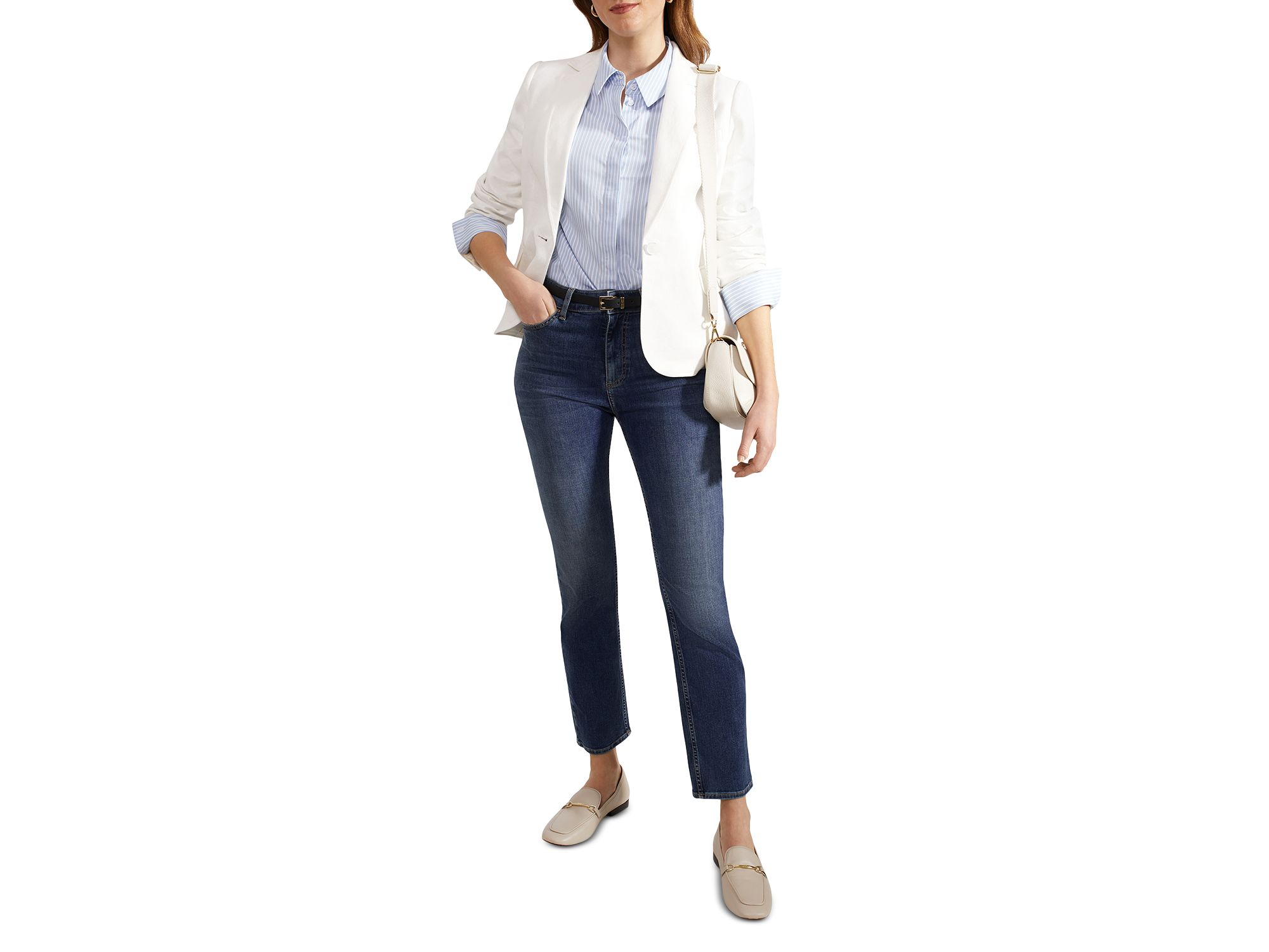 Blake Linen Single Breasted Jacket — Image 4