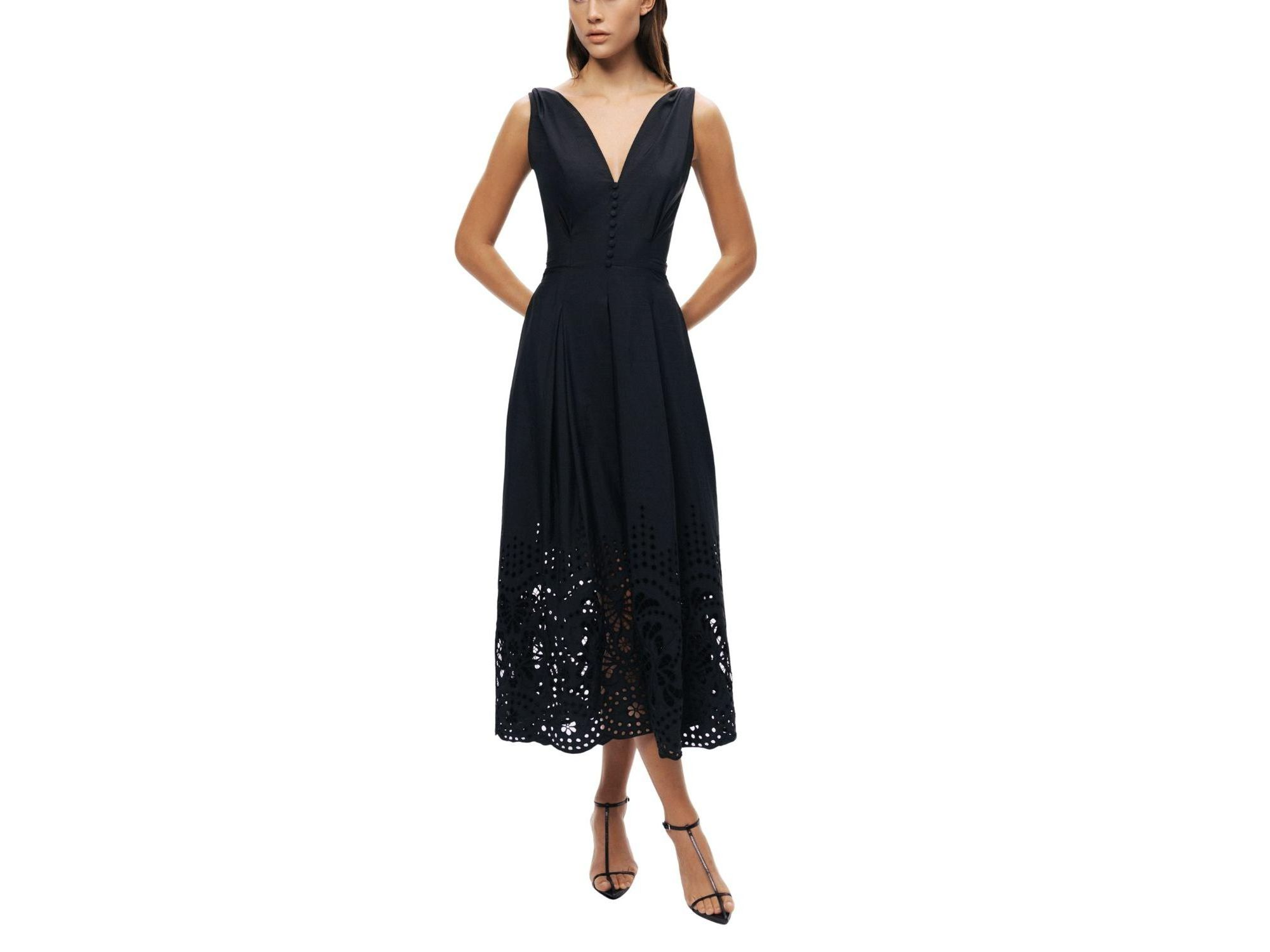 Sleeveless Embroidered Midi Dress — Image 6