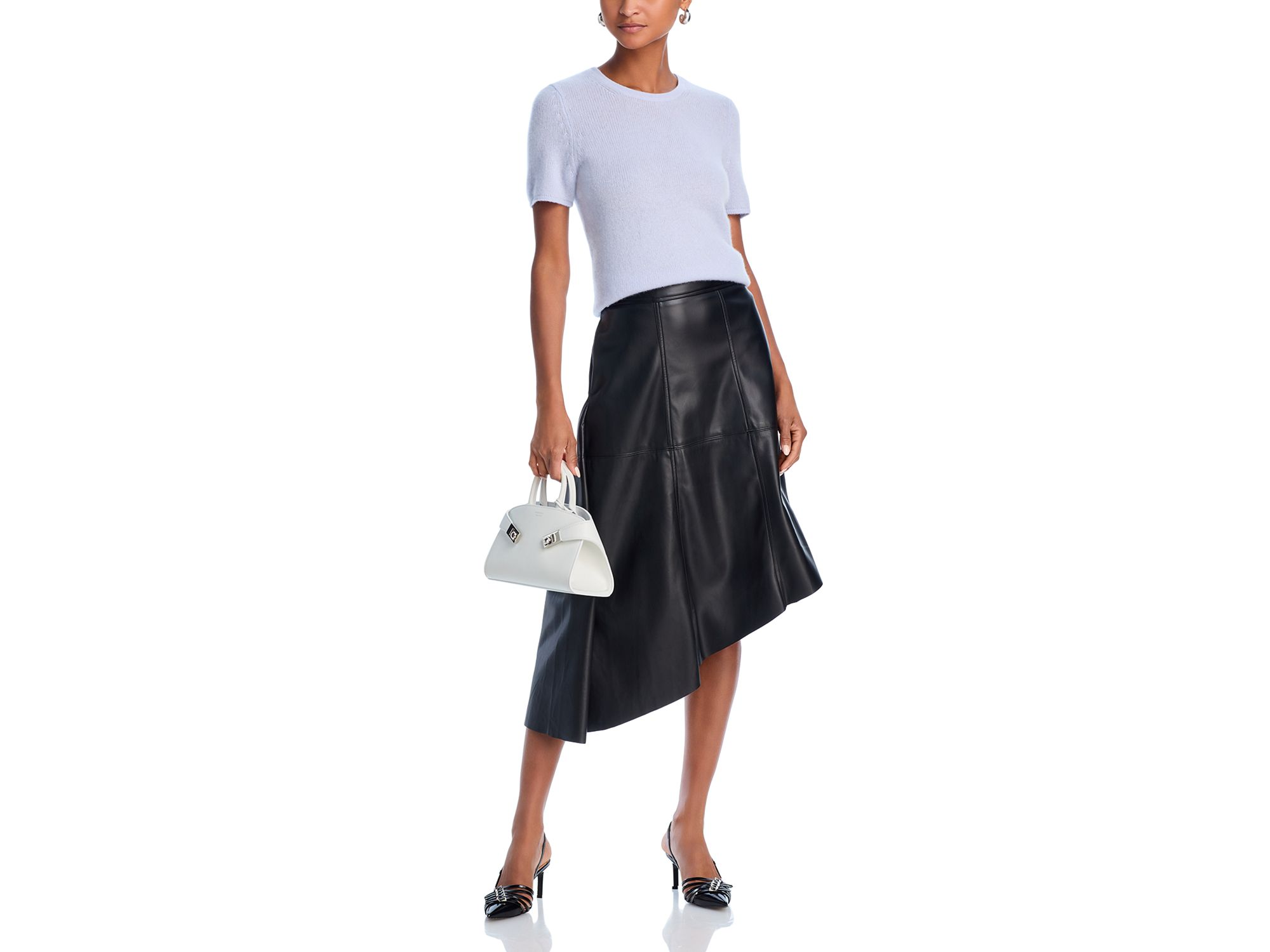 Short Sleeve Cashmere Shell Top - Exclusive — Image 6