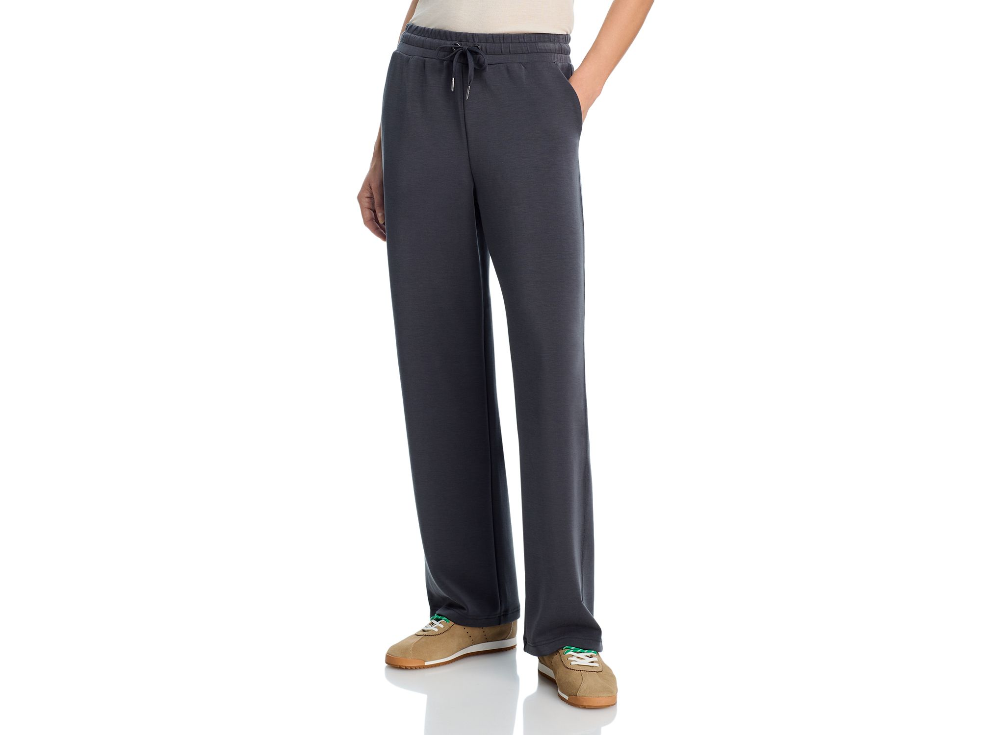 Graphite Cloud Henley Pullover & Luxe Cloud Wide Leg Pants — Image 7