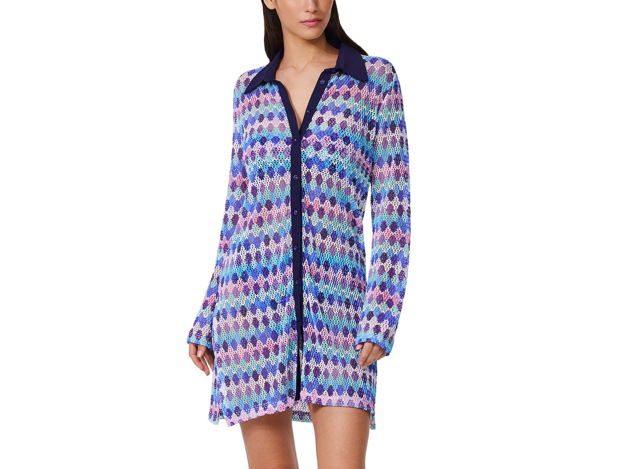 Long Sleeved Blouse Swim Cover Up — Image 4