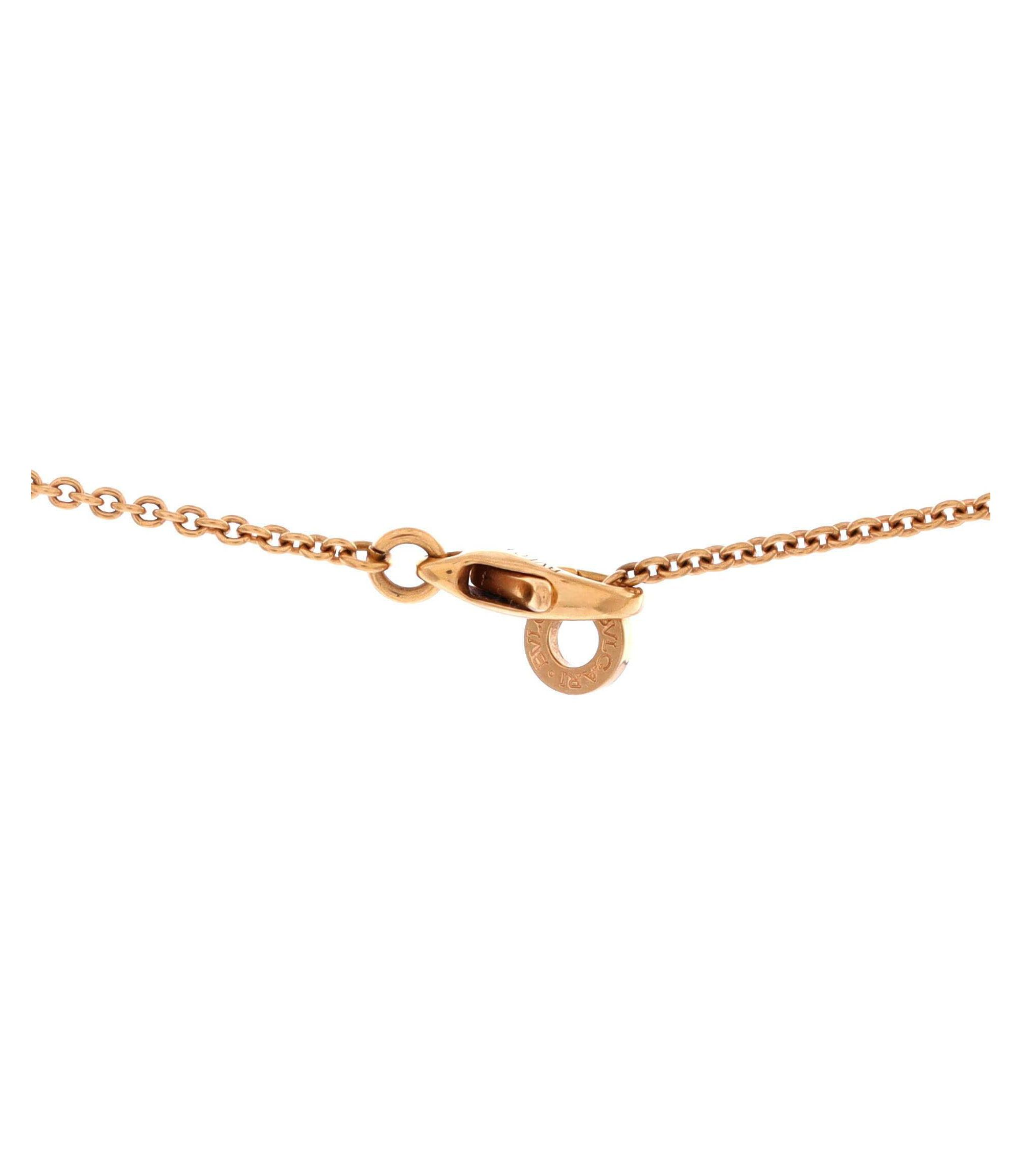 B.Zero1 Design Legend Zaha Hadid Pendant Necklace 18K Rose Gold with Ceramic, 18" — Image 3
