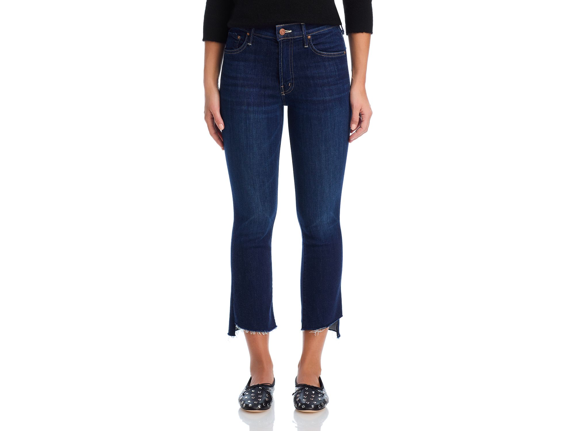 Lil' Insider High Rise Cropped Straight Jeans in Off Limits — Image 4
