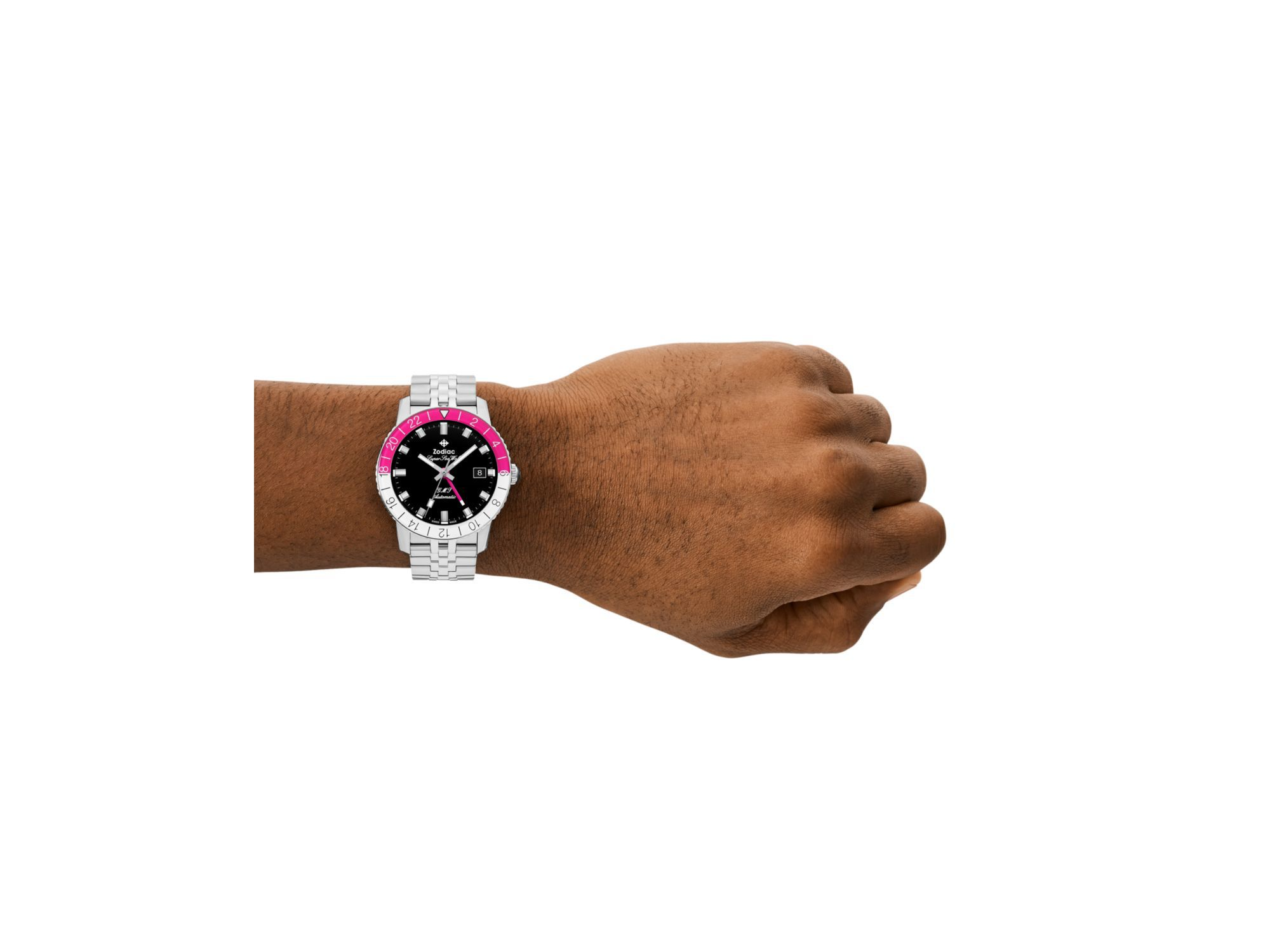 GMT Automatic Stainless Steel Watch, 37mm — Image 3