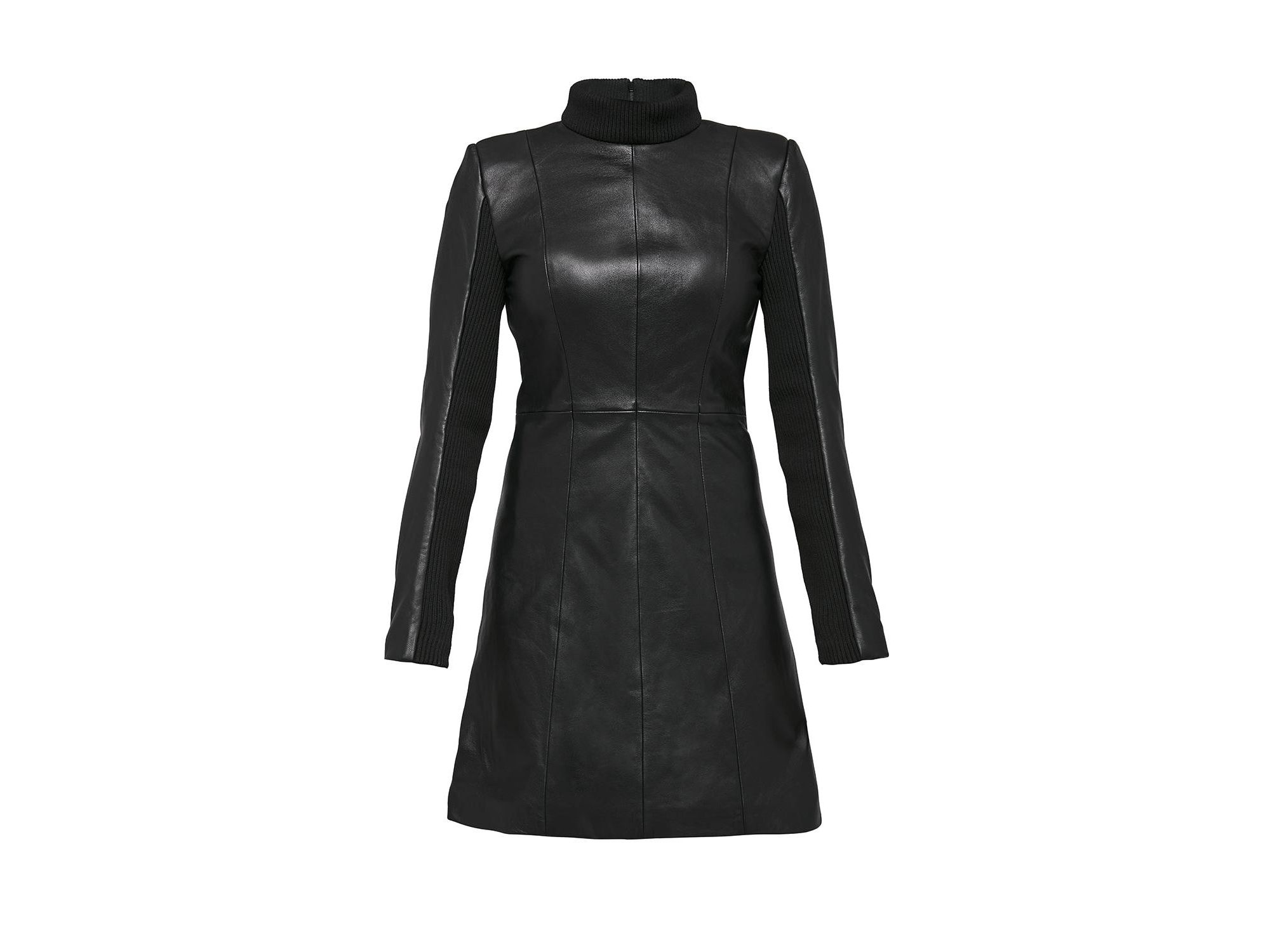 The LBD Upcycled Leather Dress — Image 4