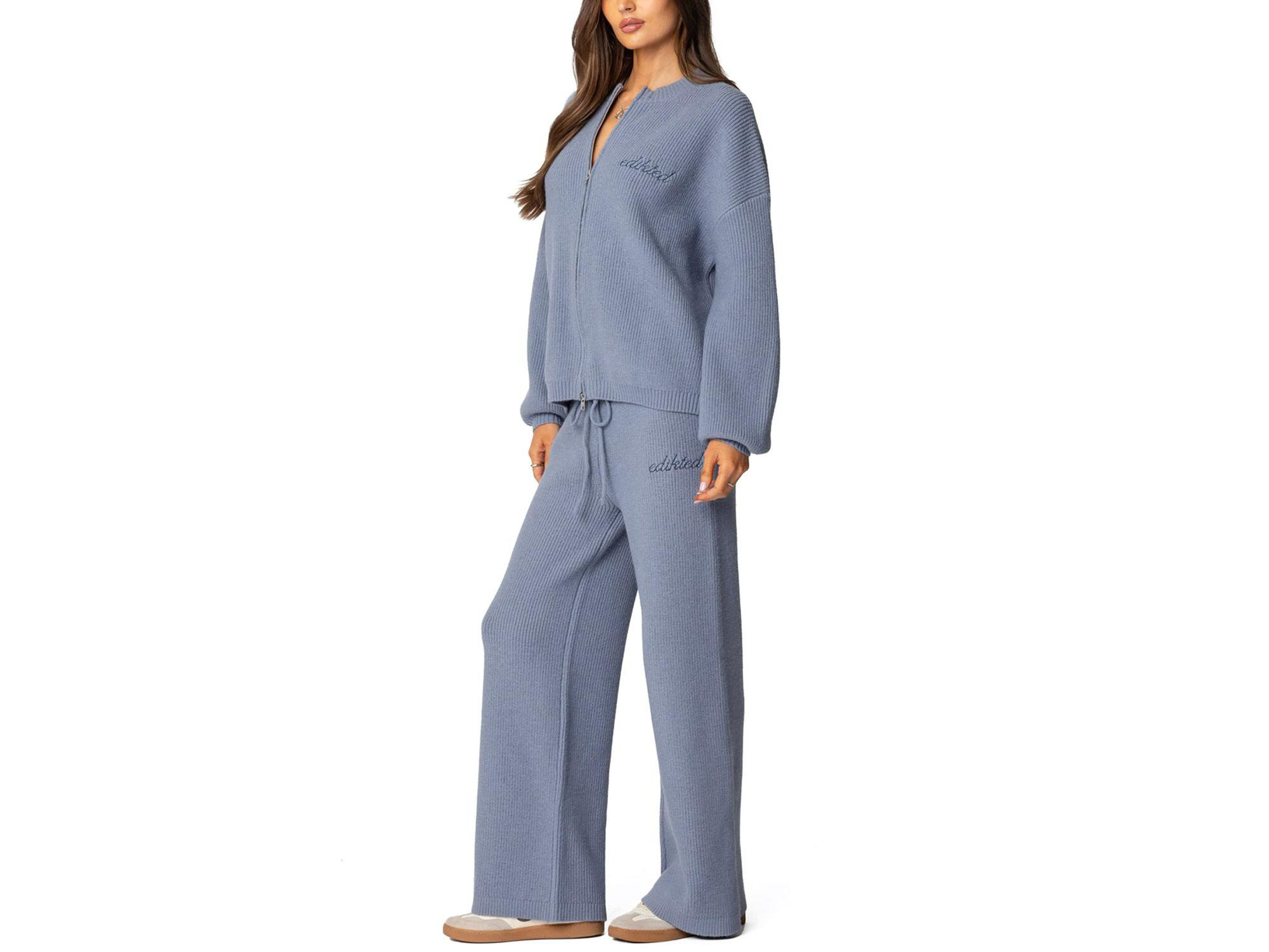 Kris Ribbed Knit Sweatpants — Image 3