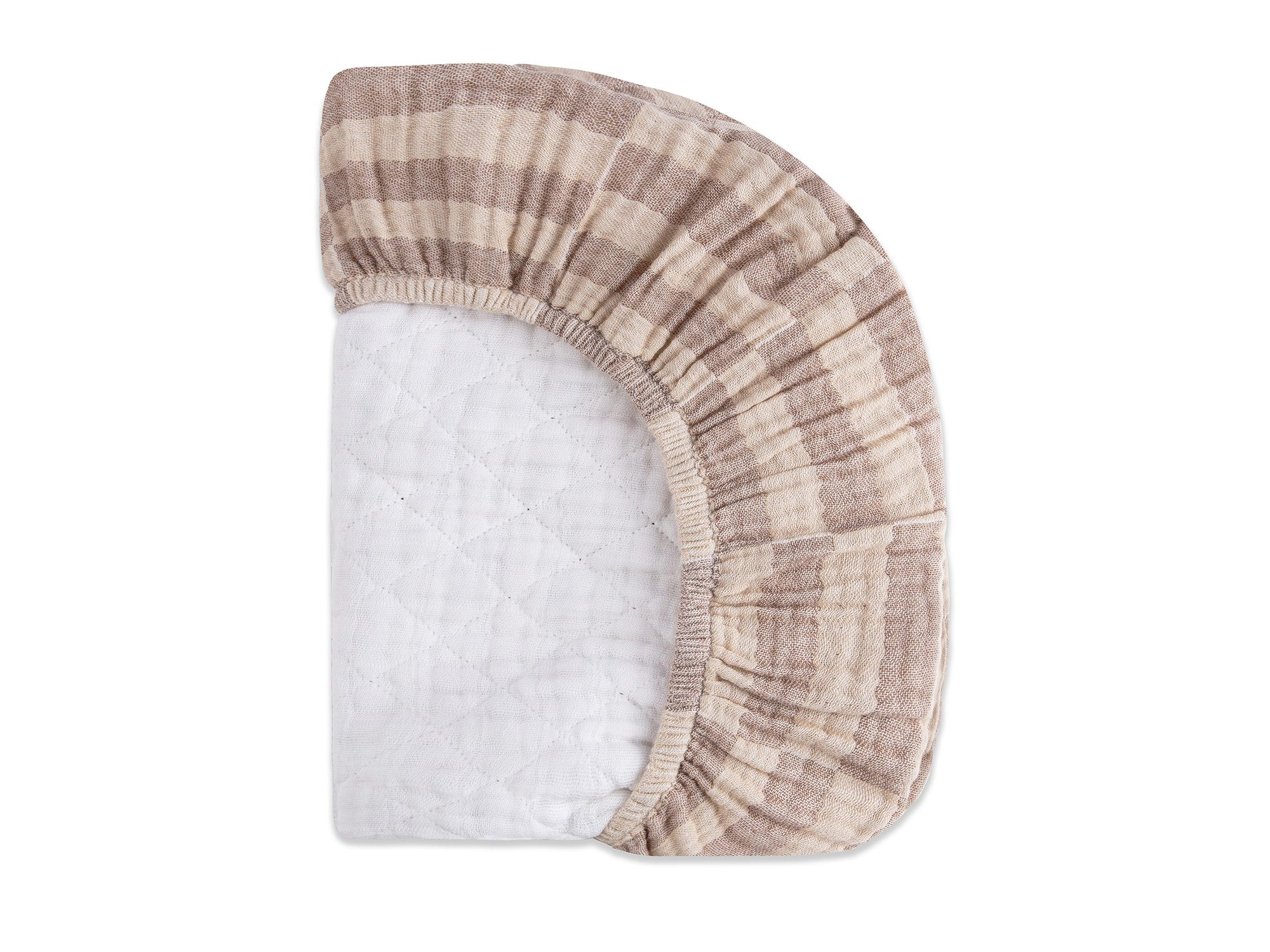 Quilted Changing Pad Cover in Muslin Cotton — Image 5
