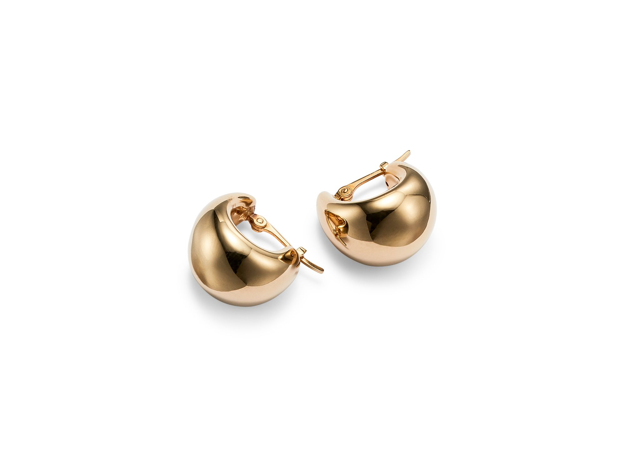 14K Yellow Gold Huggie Earrings — Image 4