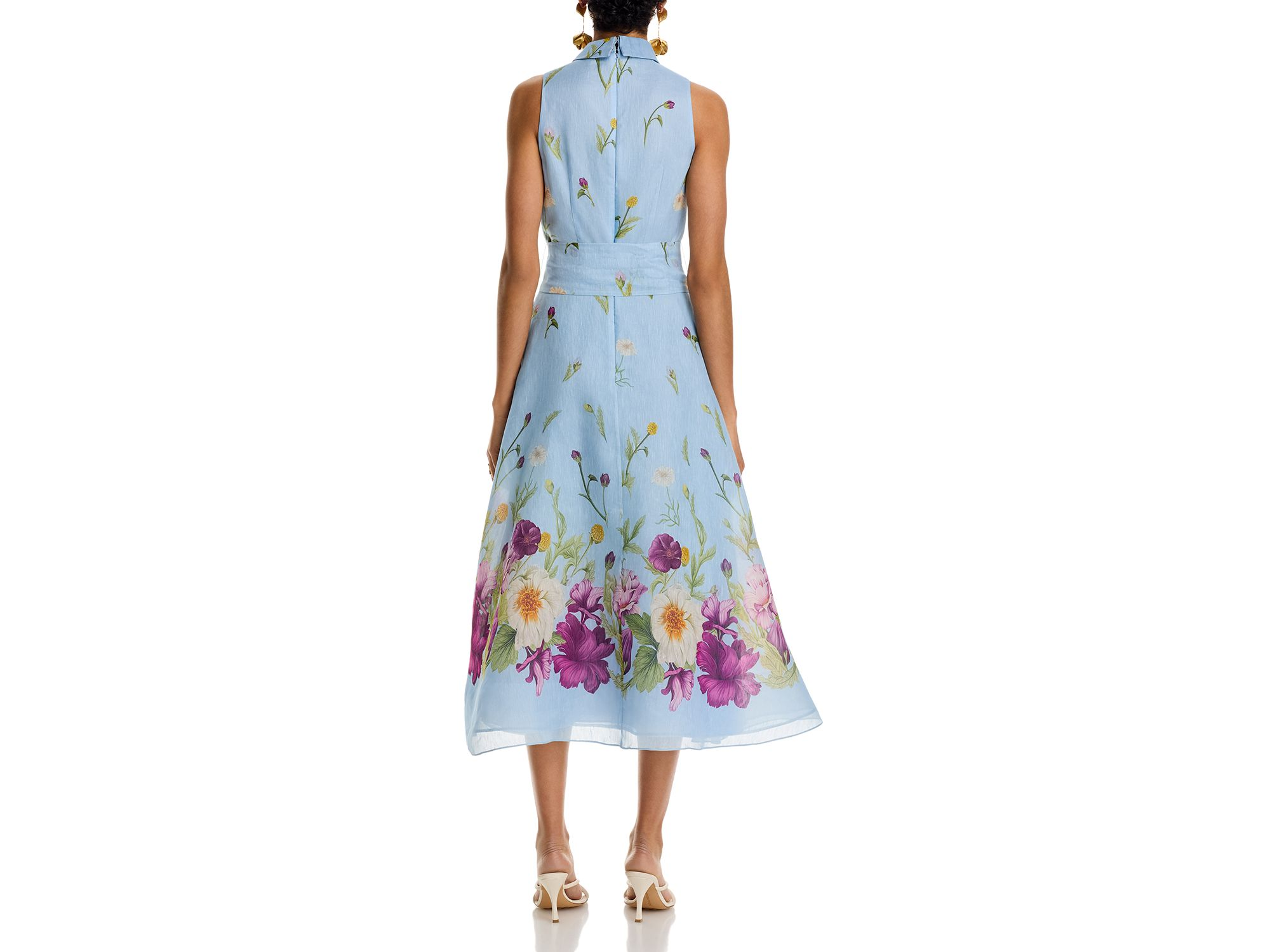 Silk And Linen Shirt Waist Dress — Image 4