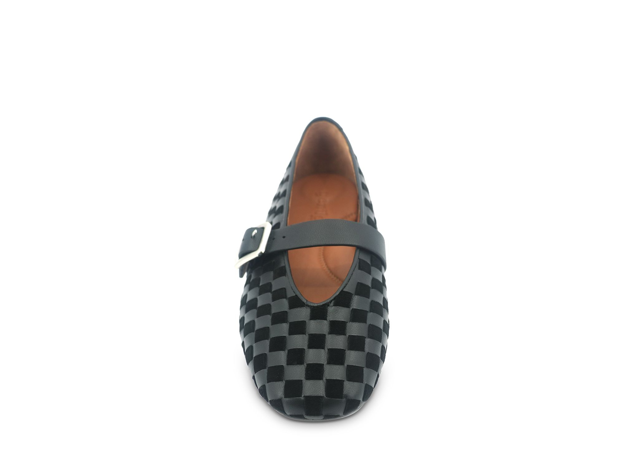 Women's Winifred Woven Suede Ballerina Flats — Image 7