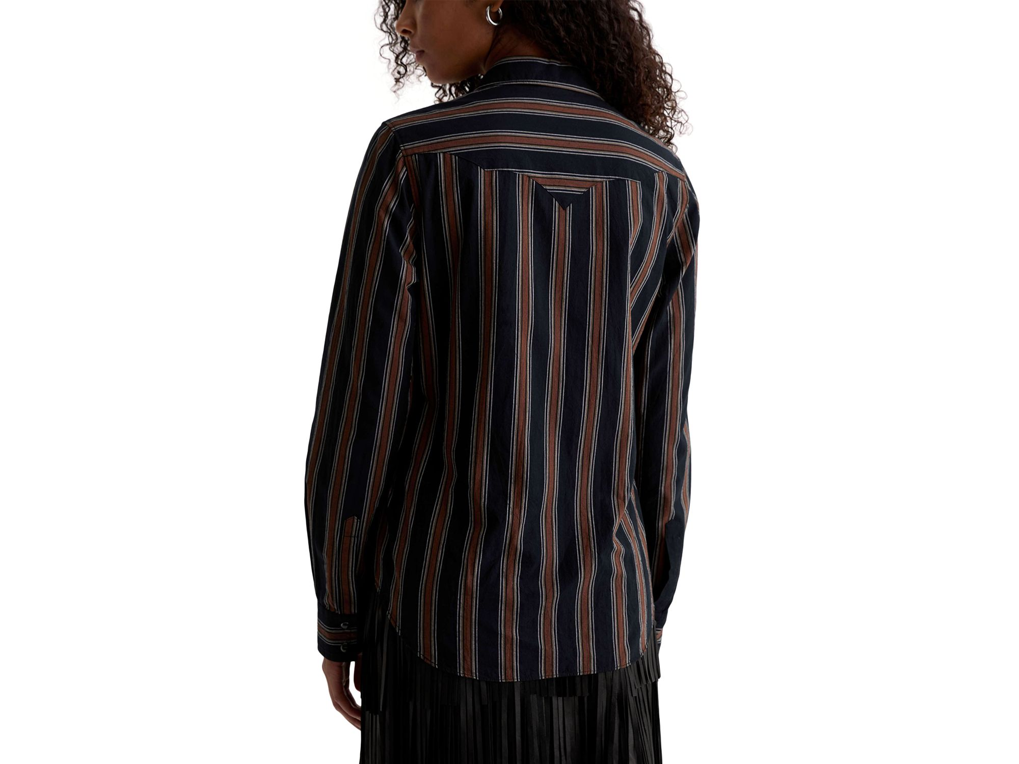 Melia Stripe Snap Front Shirt — Image 4