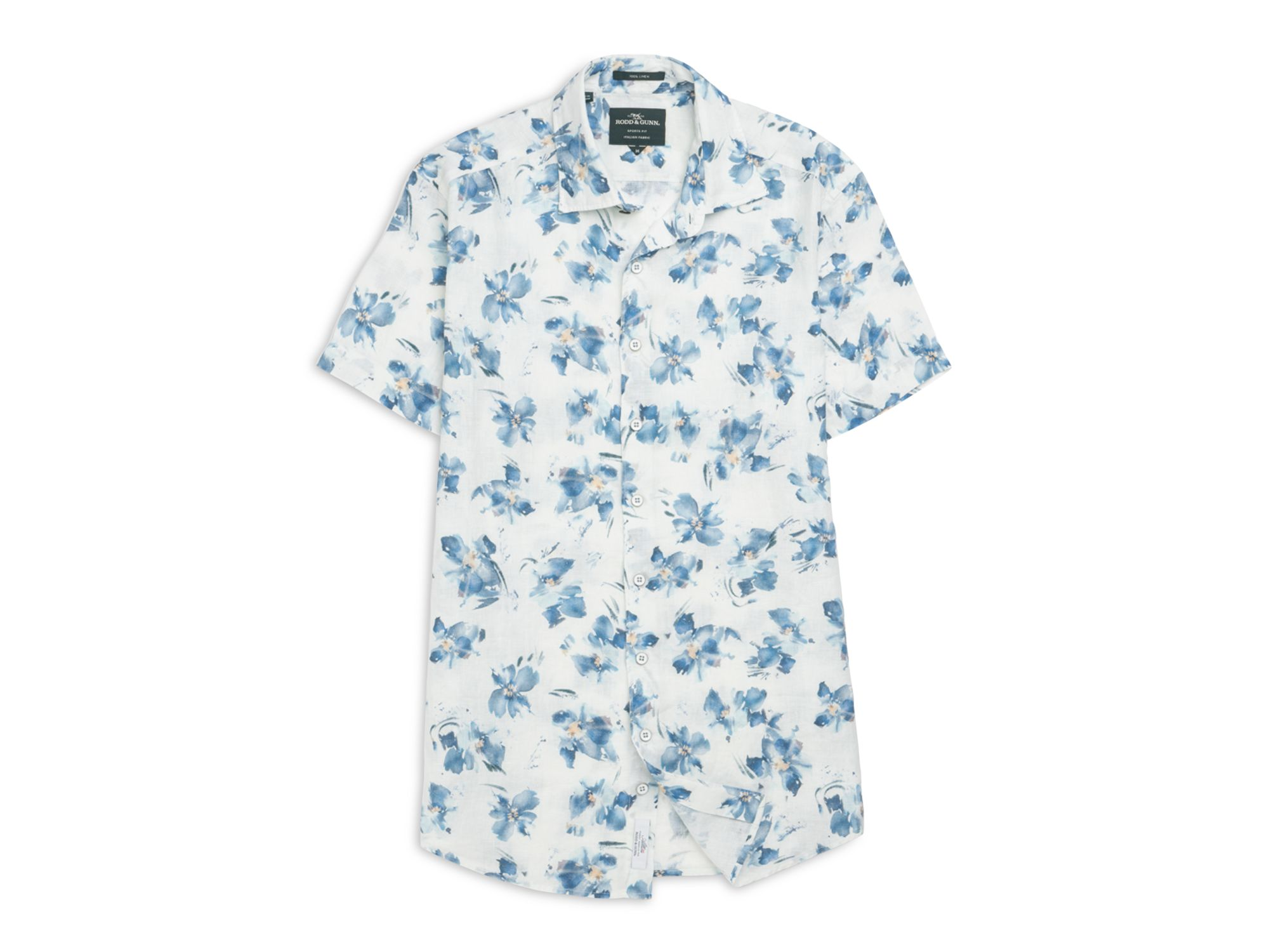 Portland Island Slim Fit Short Sleeve Linen Shirt — Image 4