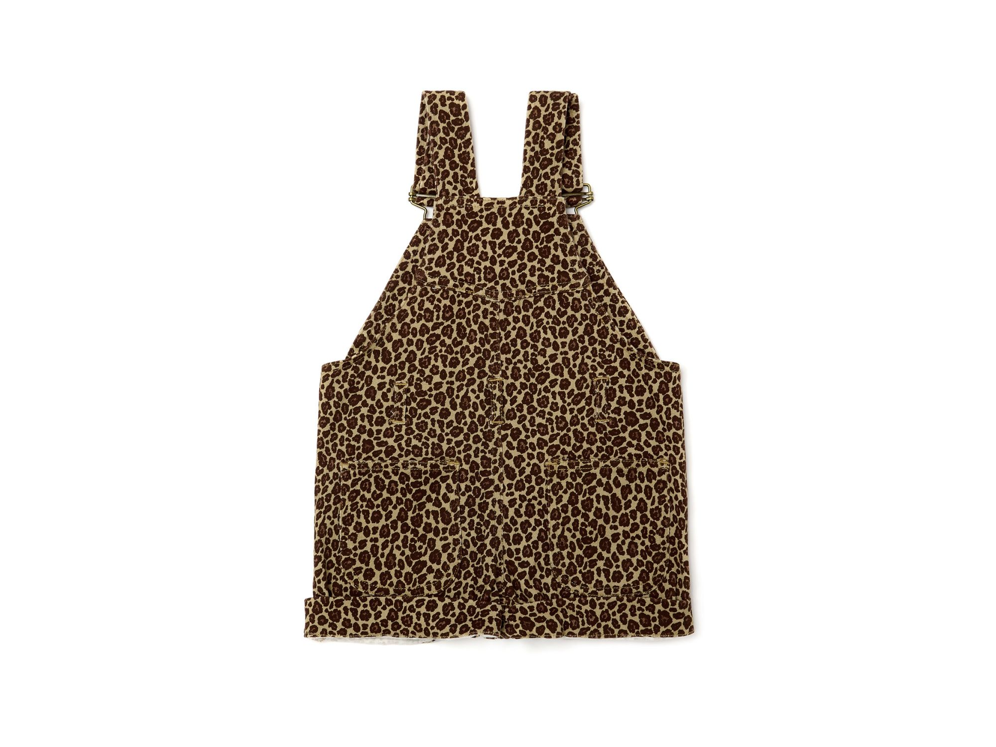 Unisex Leopard Print Overall Shorts - Baby, Little Kid, Big Kid — Image 3