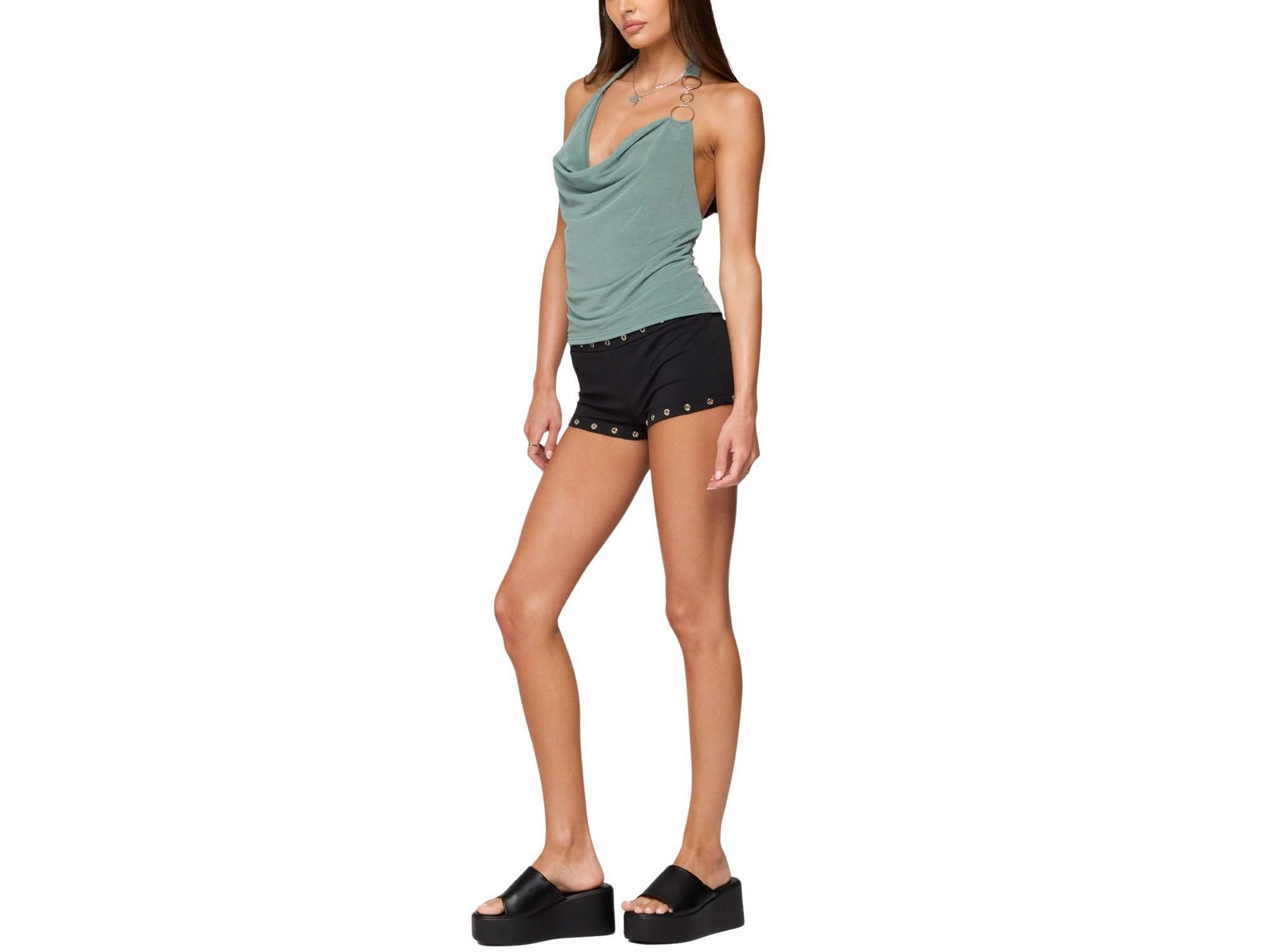Rhia Cowl Neck Halter Top — Image 3