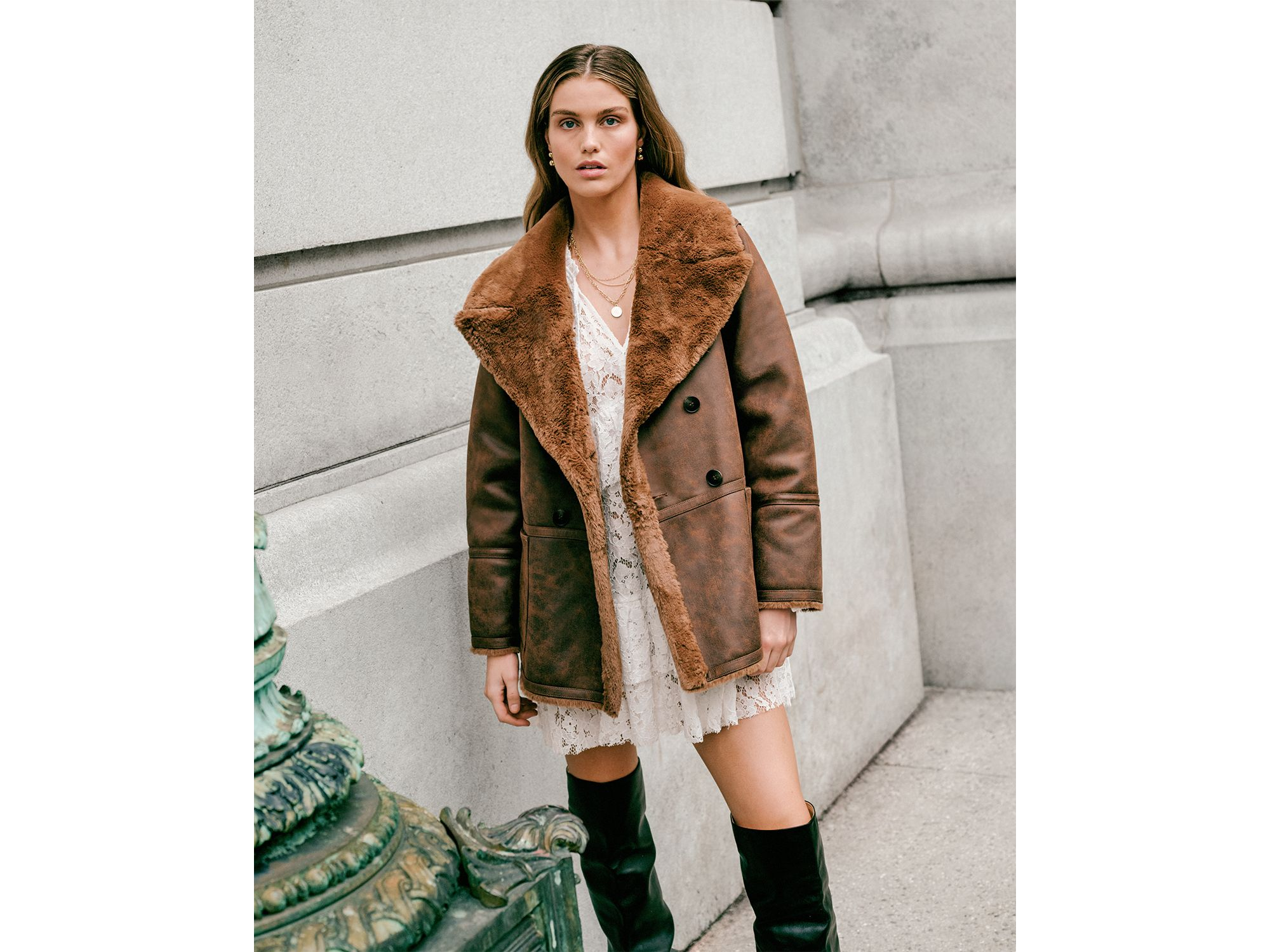 Faux Suede Jacket - Exclusive — Image 4