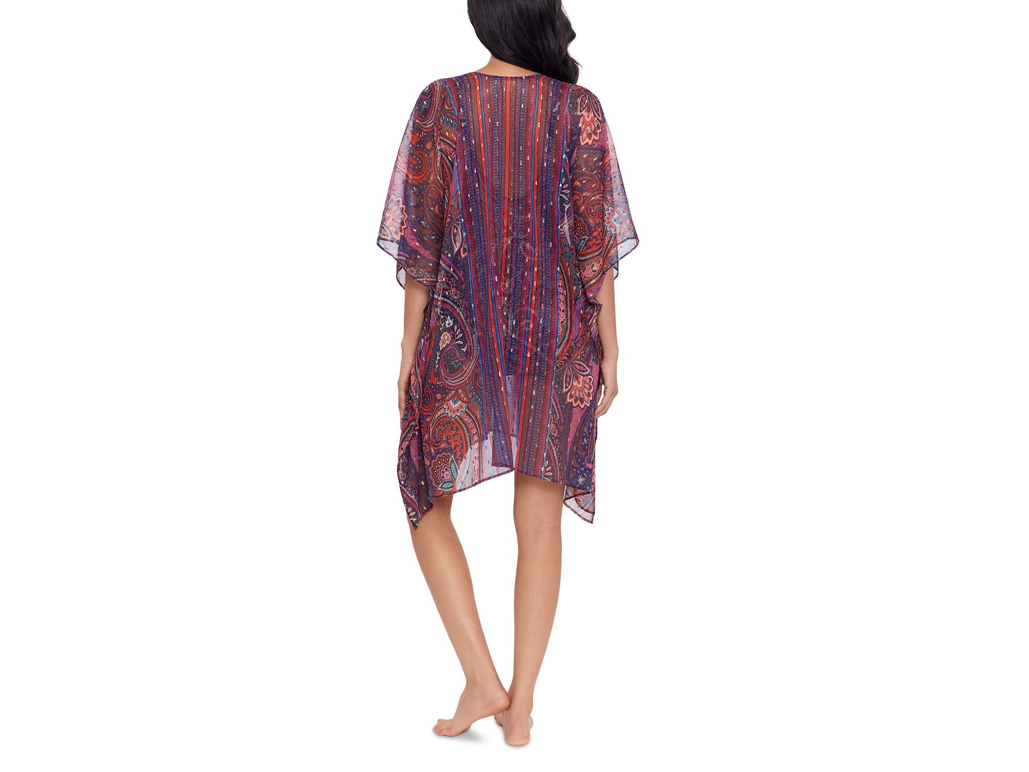 Dynasty Caftan Semi Sheer Swimsuit Cover-Up — Image 4