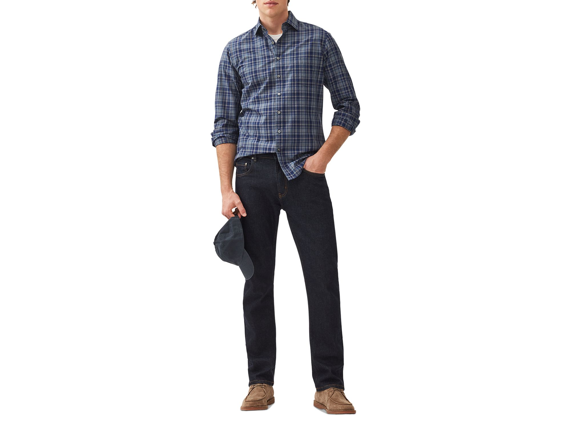 Monavale Slim Sports Fit Plaid Shirt — Image 3