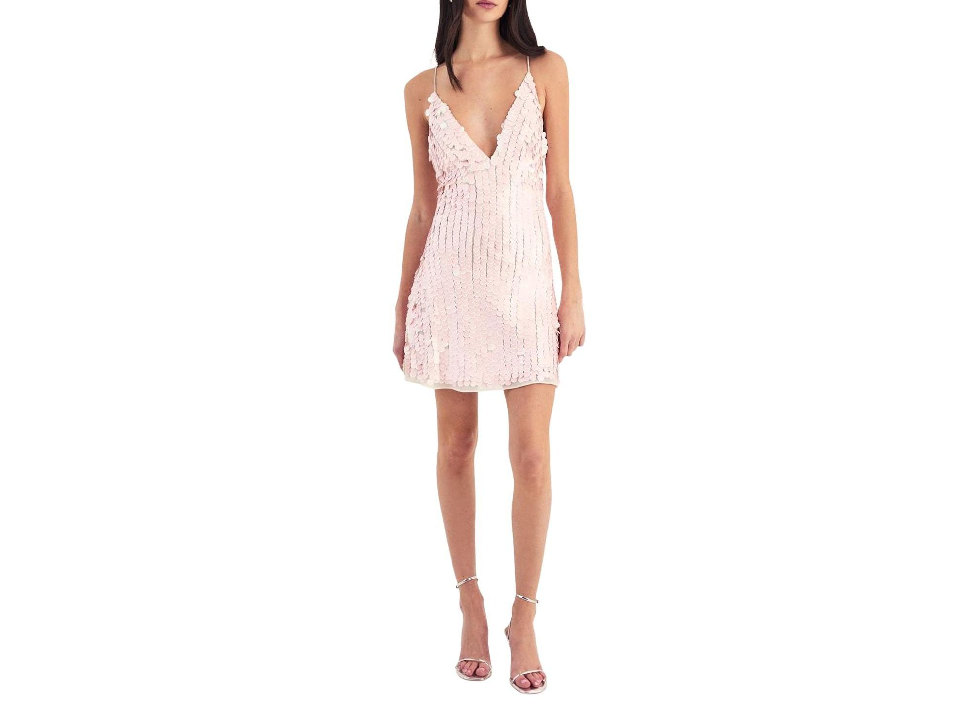 Embellished Strappy Mini Dress - Image 1