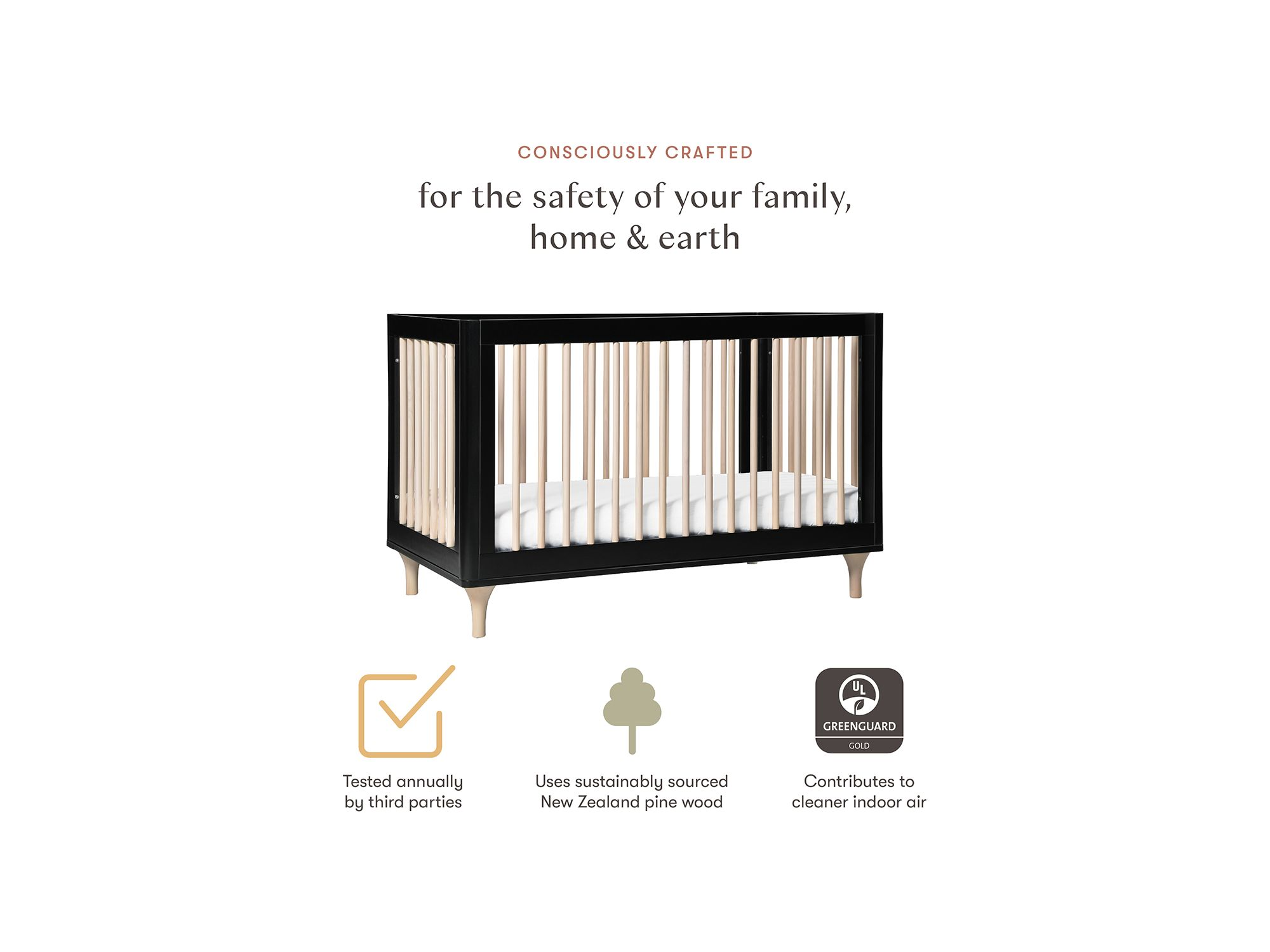 Lolly 3-in-1 Convertible Crib with Toddler Bed Conversion Kit — Image 15