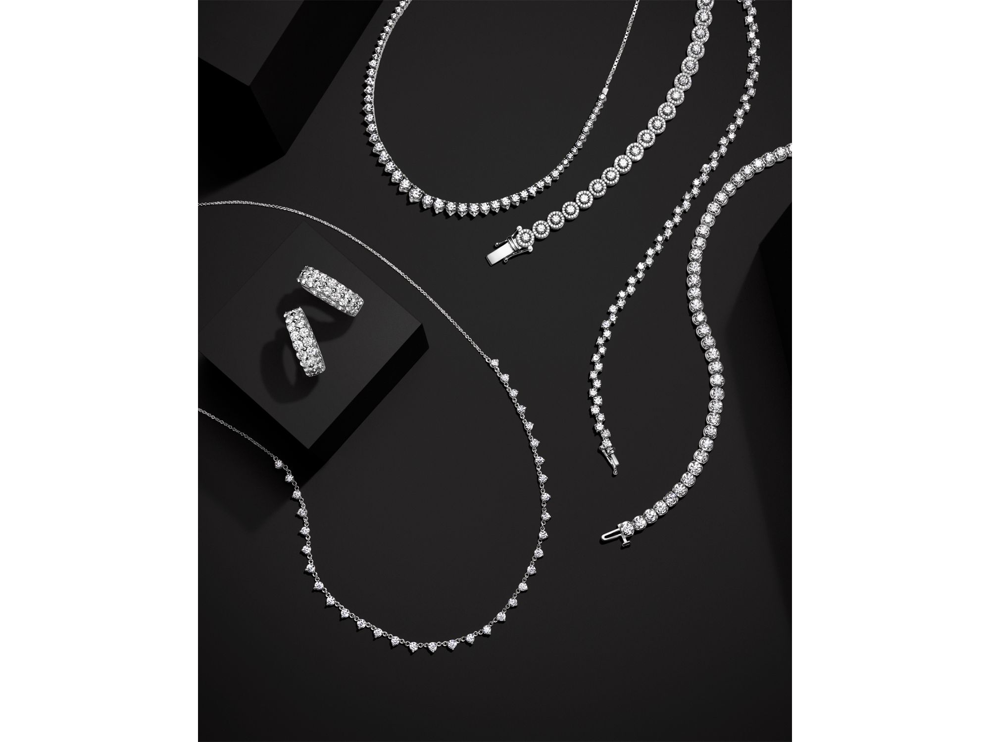 Certified Diamond Tennis Bracelet in 14K White Gold, 2.50-8.0 tcw — Image 4