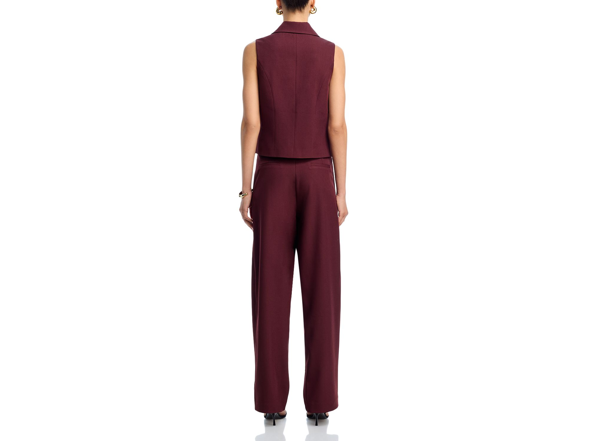 Notched Collar Vest & Asymmetrical Suit Pant - Exclusive — Image 10