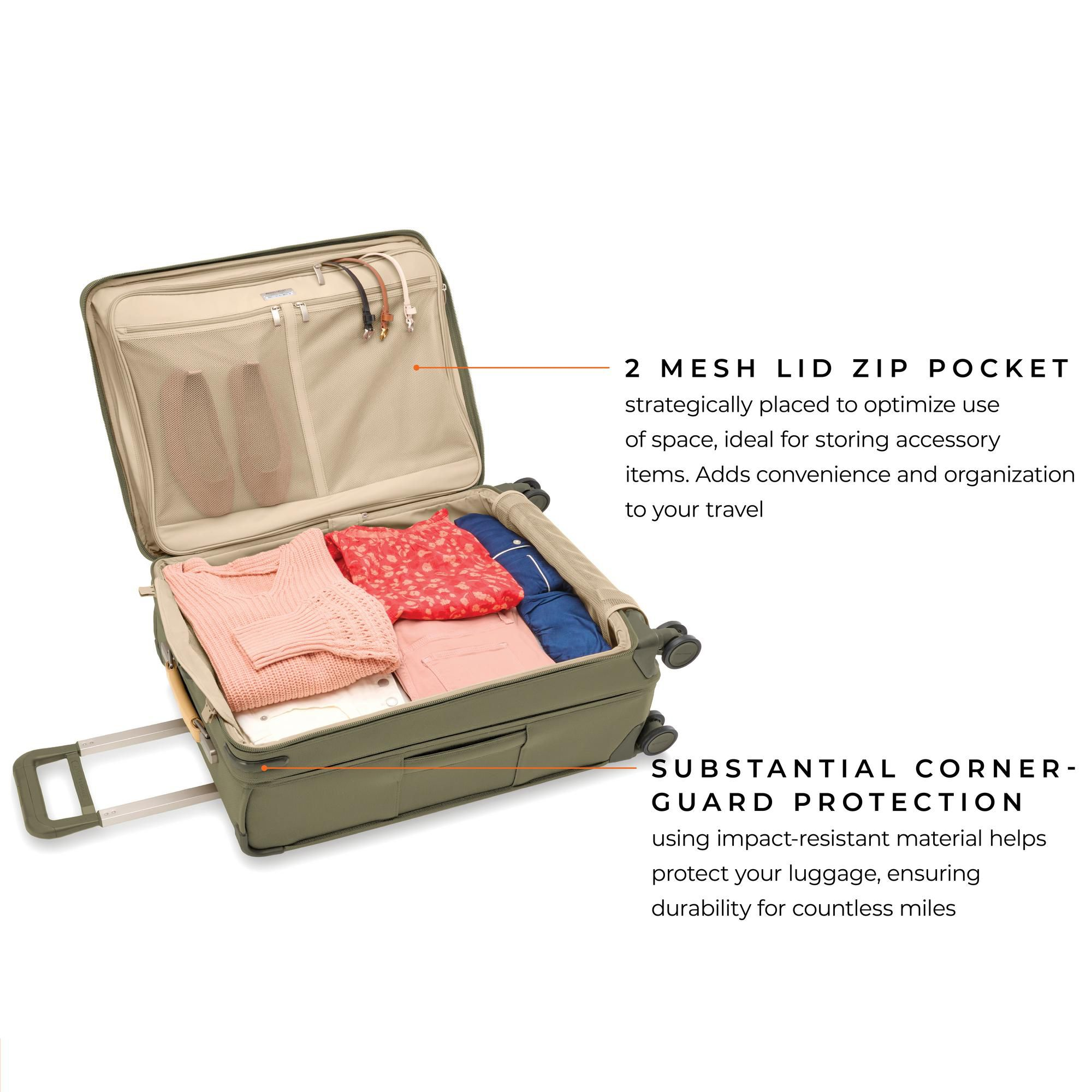 Baseline Medium Expandable Spinner Suitcase — Image 9