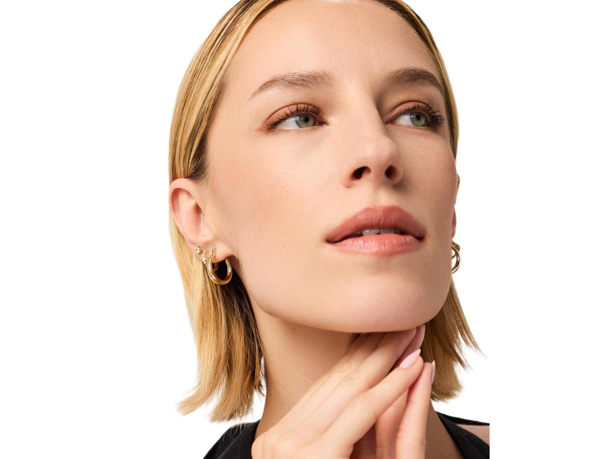 Venus Endless Gold Hoop Earrings — Image 3