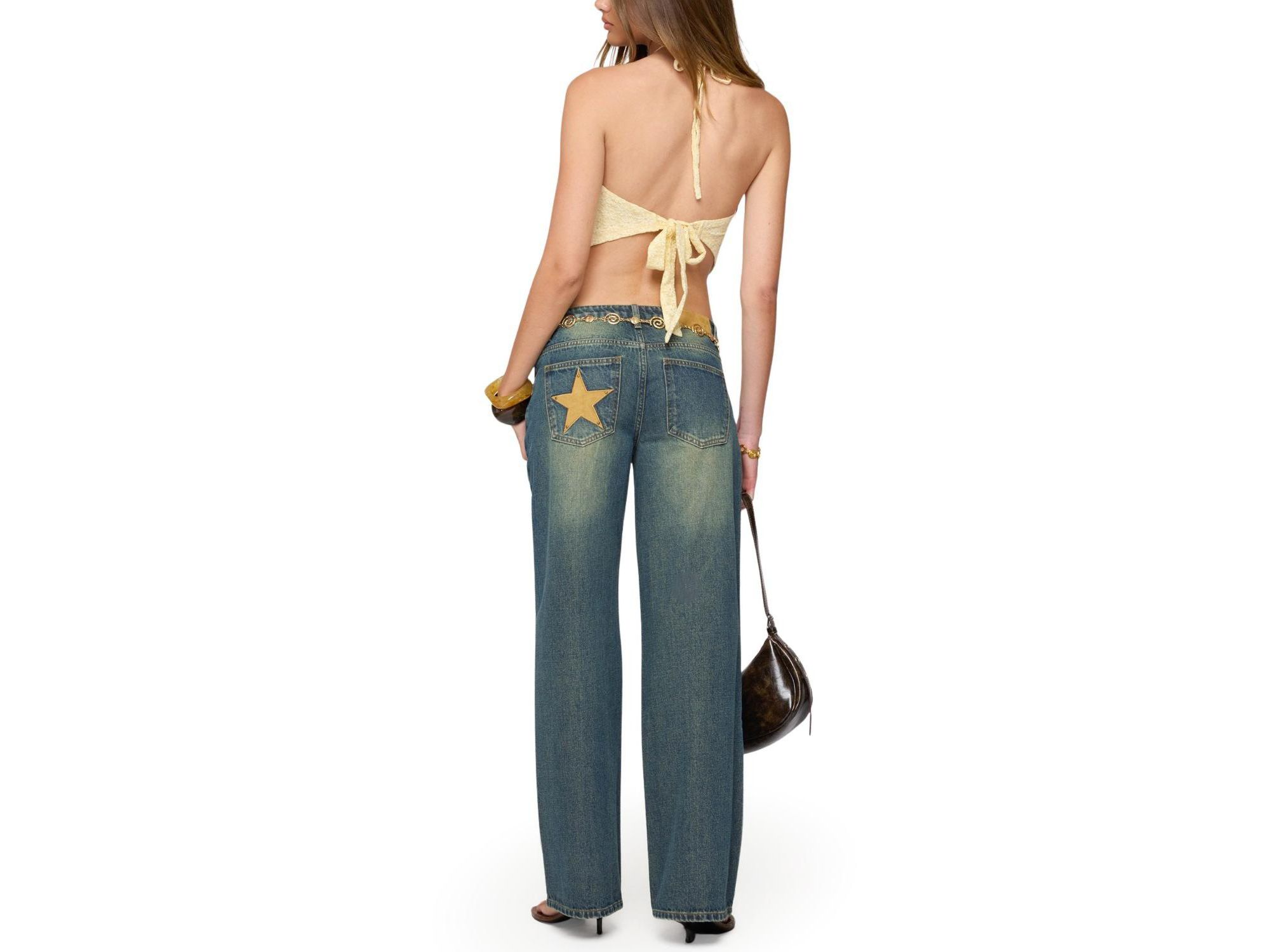 Alana Floral Handkerchief Halter Top — Image 3