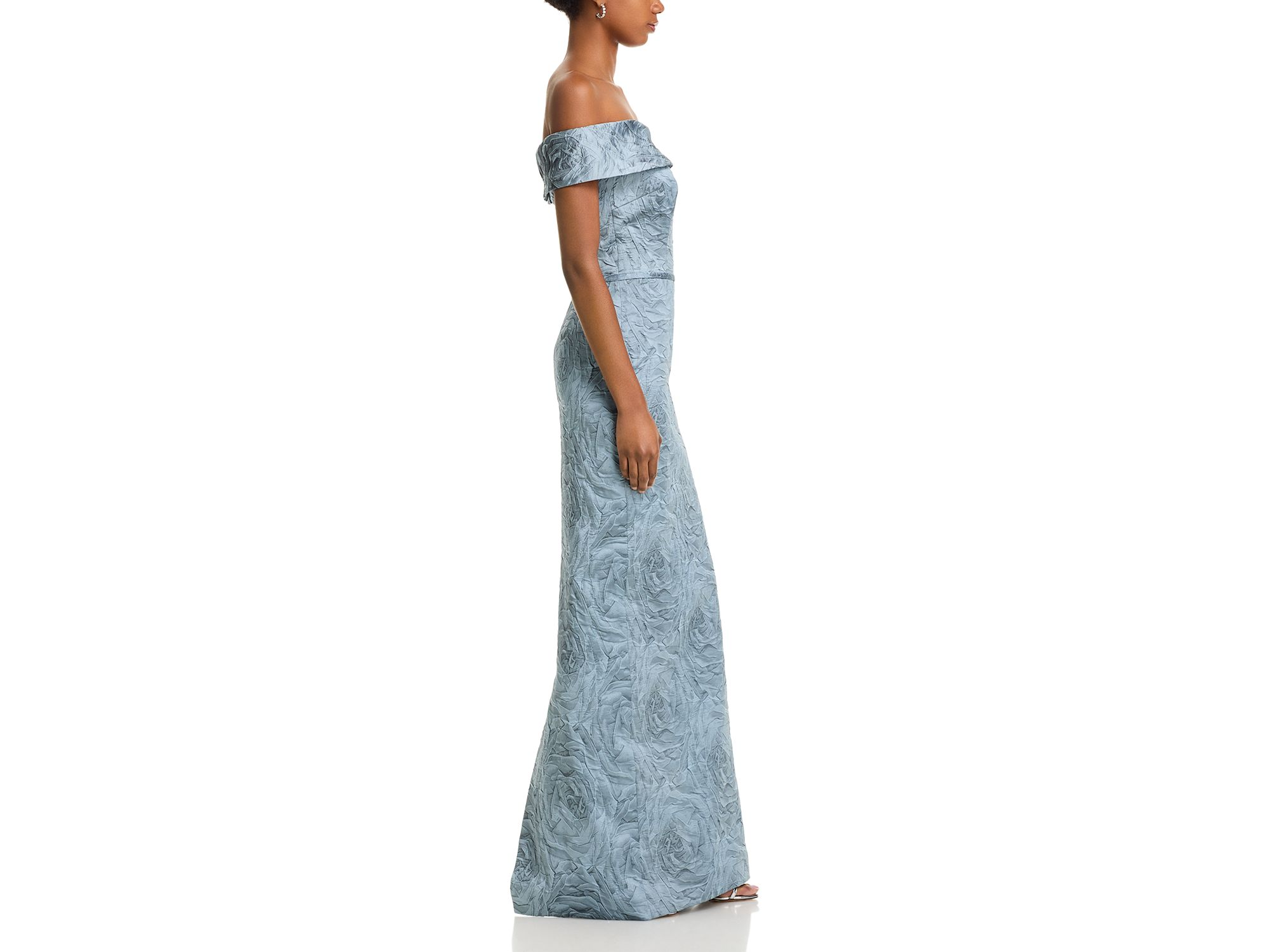 Jacquard Off-the-Shoulder Gown — Image 5