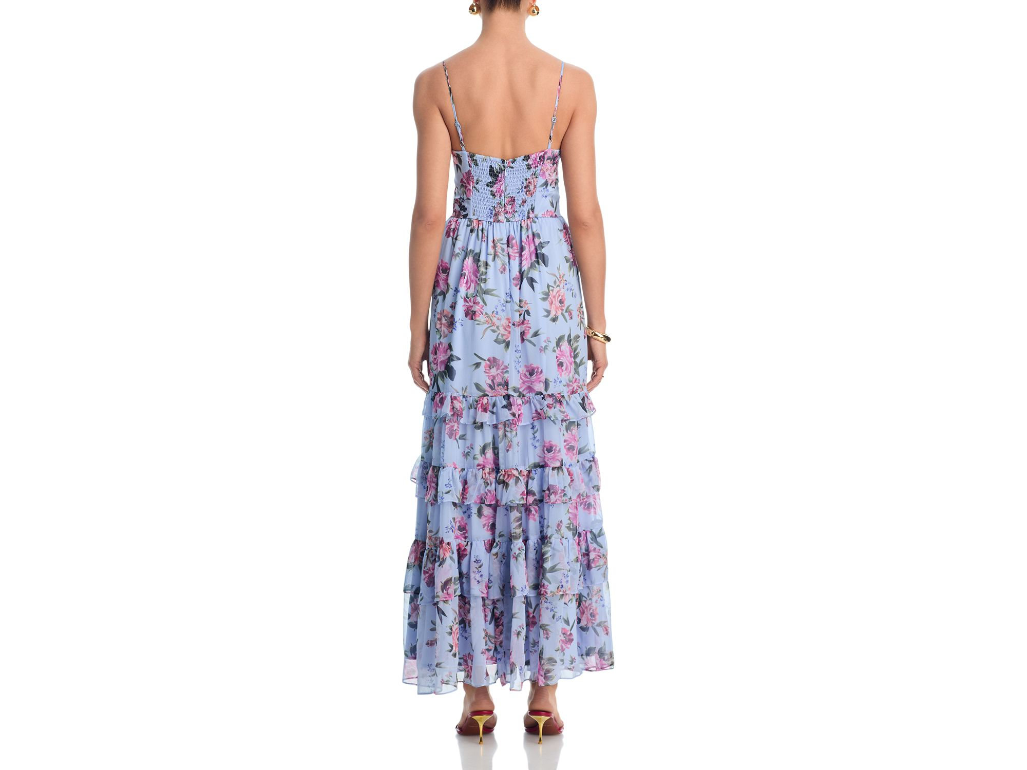 Mixed Floral Tier Maxi Dress - Exclusive — Image 4