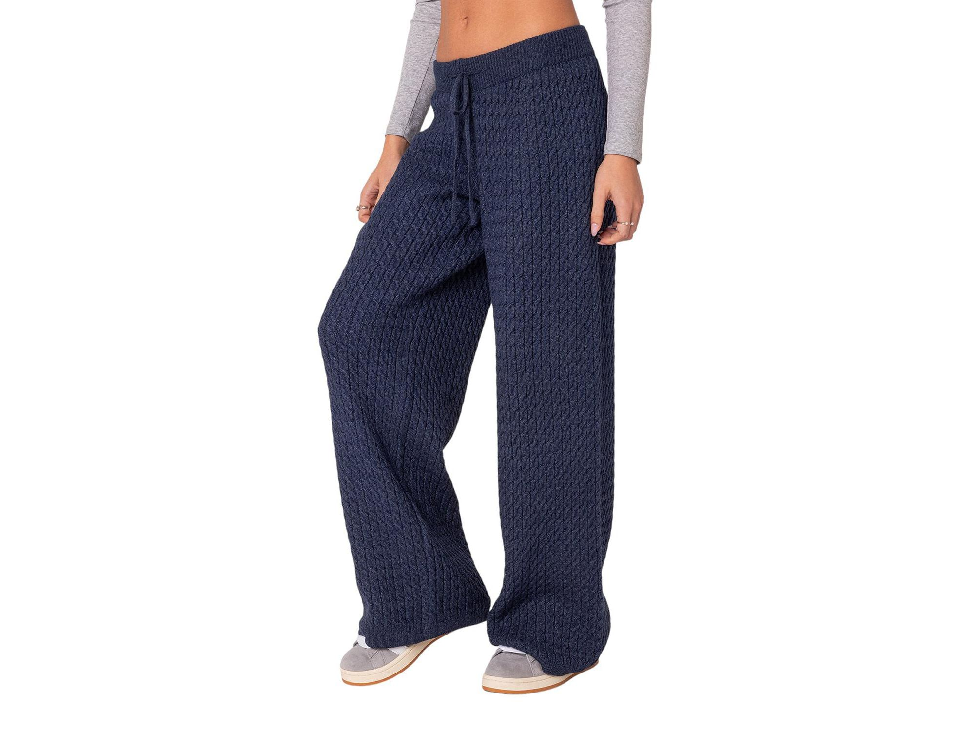 Portia Relaxed Cable Knit Pants — Image 3