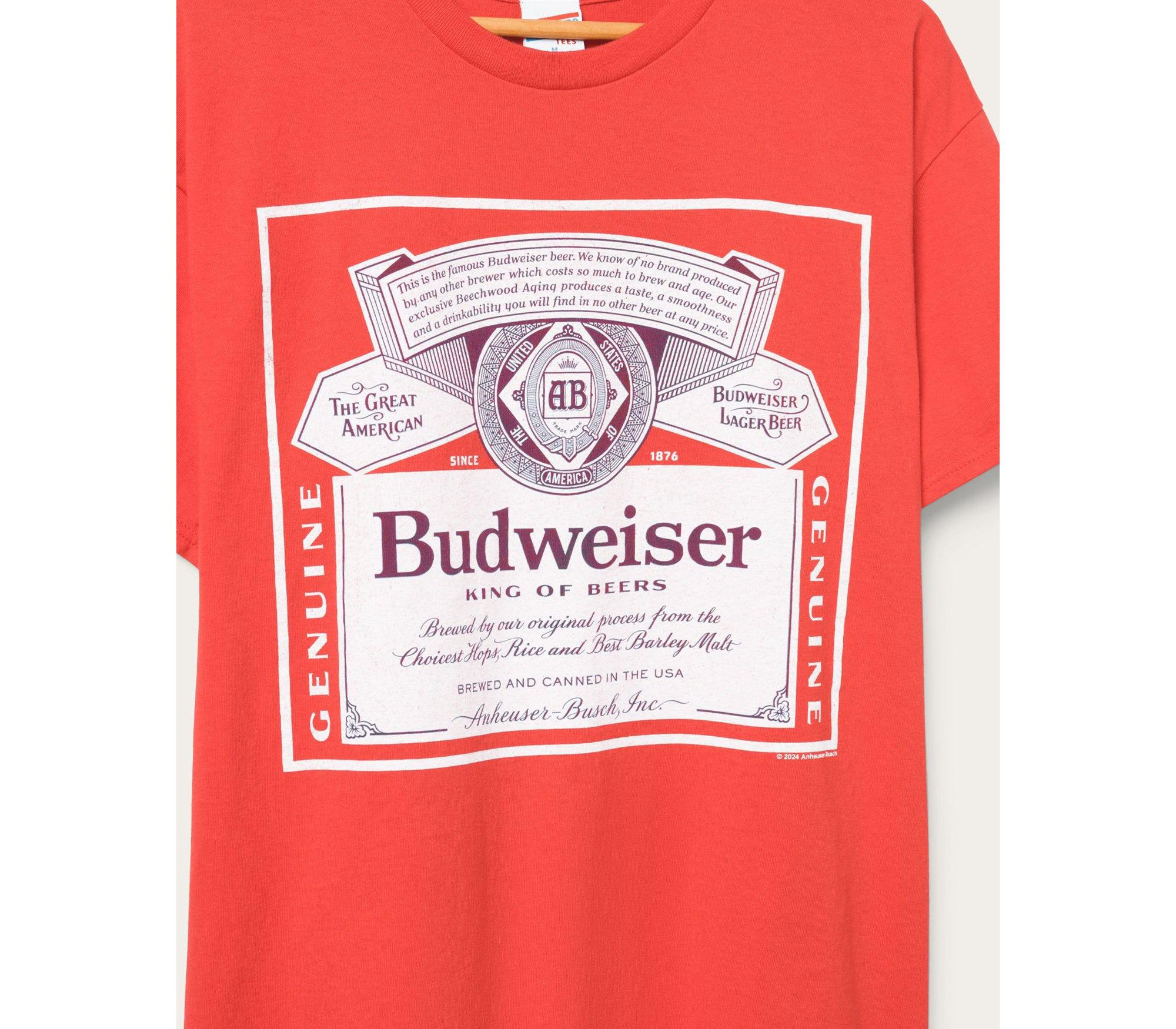 Unisex Budweiser Label King of Beers Flea Market Tee — Image 3