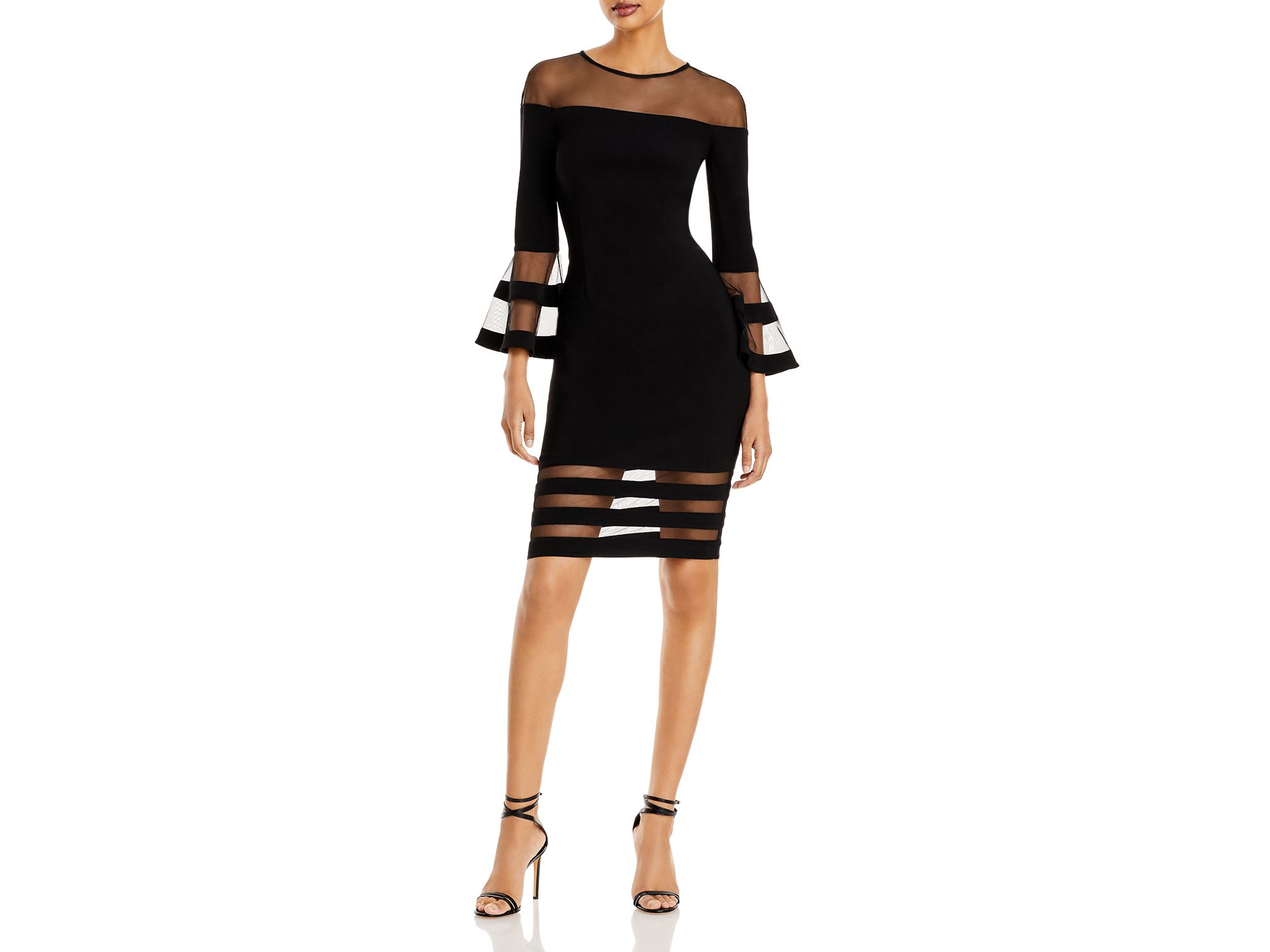 Bell-Sleeve Illusion Dress - Exclusive — Image 7