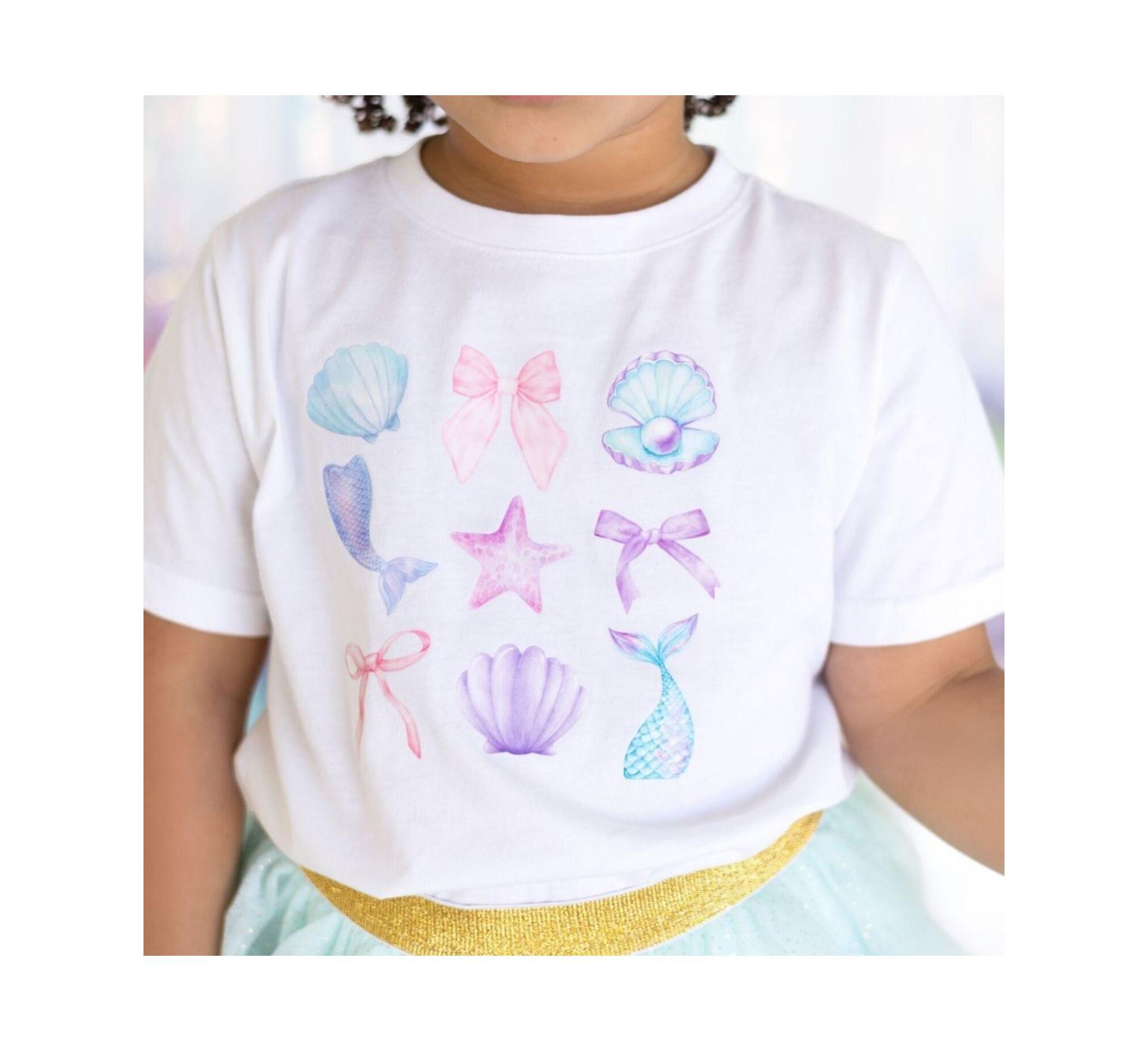 Girls' Mermaid Cutie Short Sleeve T-Shirt - Baby, Little Kid, Big Kid — Image 5