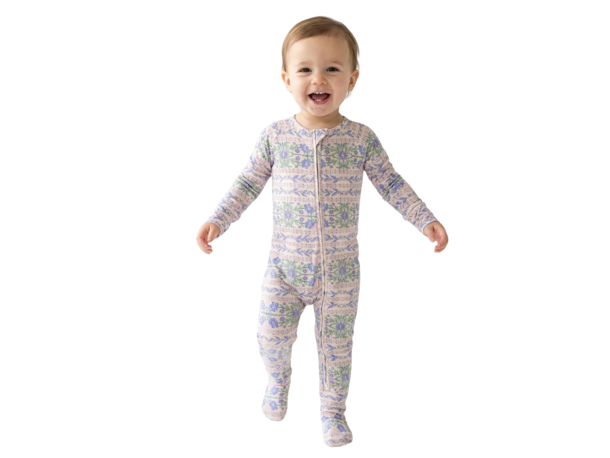 Girls' Spring Cascade Bamboo Sleeper - Baby — Image 6